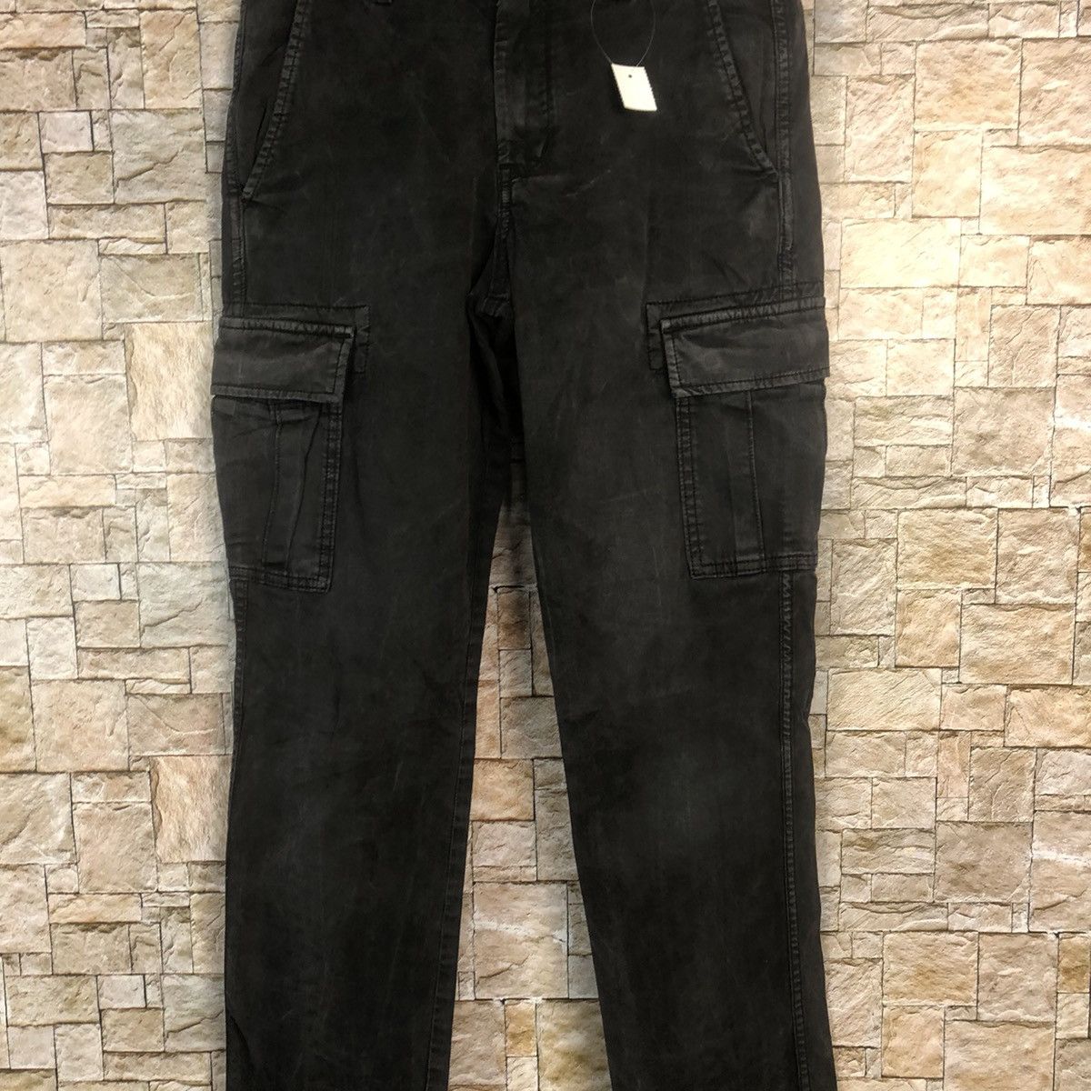 Faded Glory × Japanese Brand Uniqlo Black faded Cargo Multipocket Pants #A746 Size US 28 / EU 44 - 6 Thumbnail