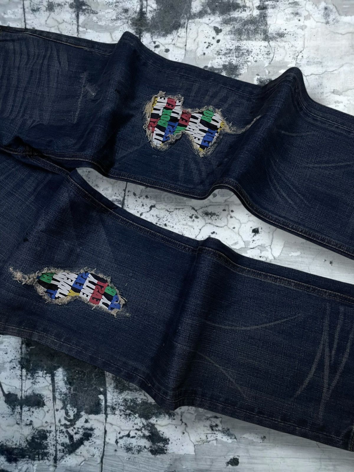 Hysteric Glamour Vintage Japan Designer Identifying Label Patchwork Denim Size US 31 - 6 Thumbnail
