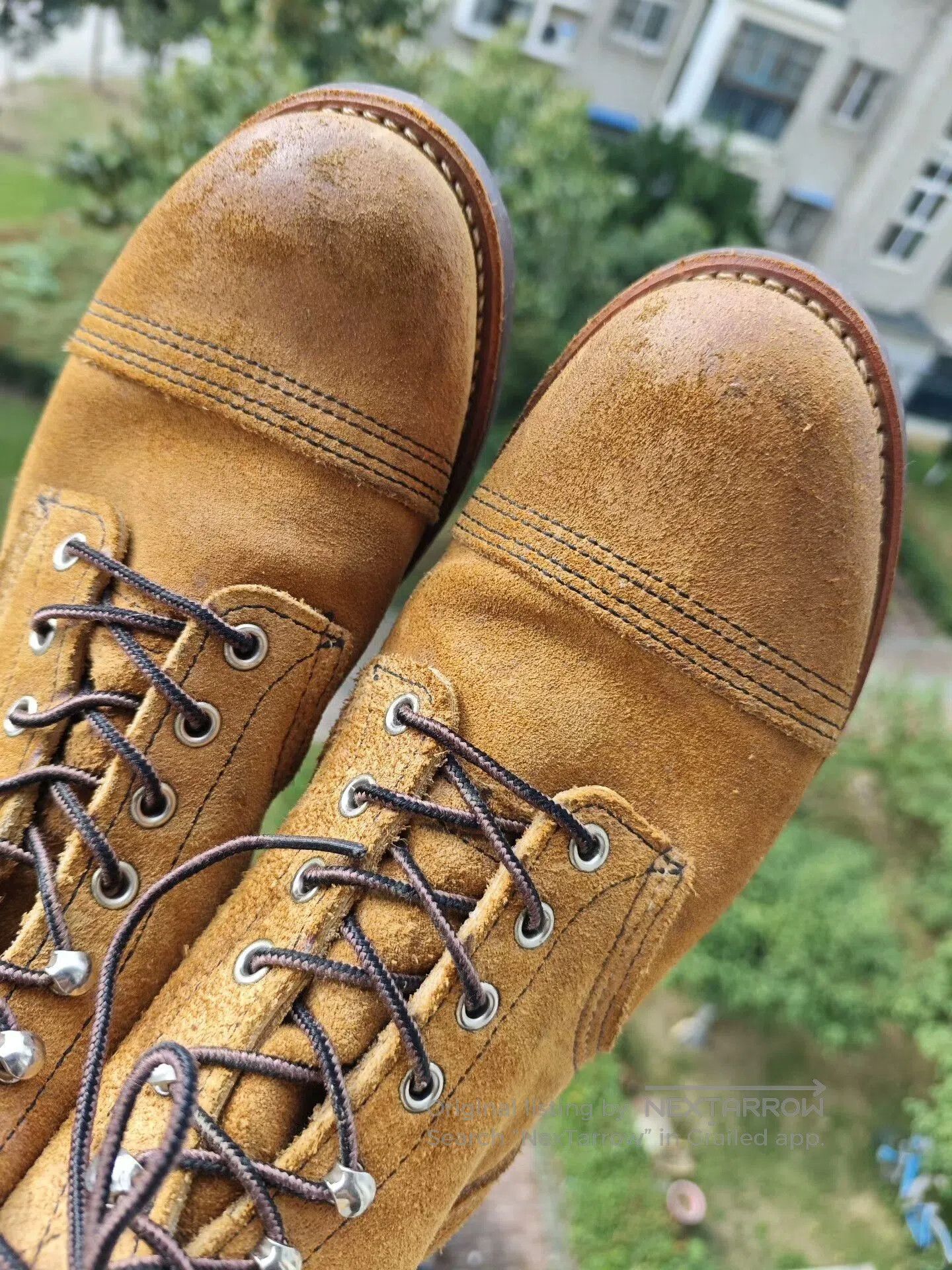 Red Wing Red Wing 8113 Suede Work Boots. Size US 8 / EU 41 - 3 Thumbnail