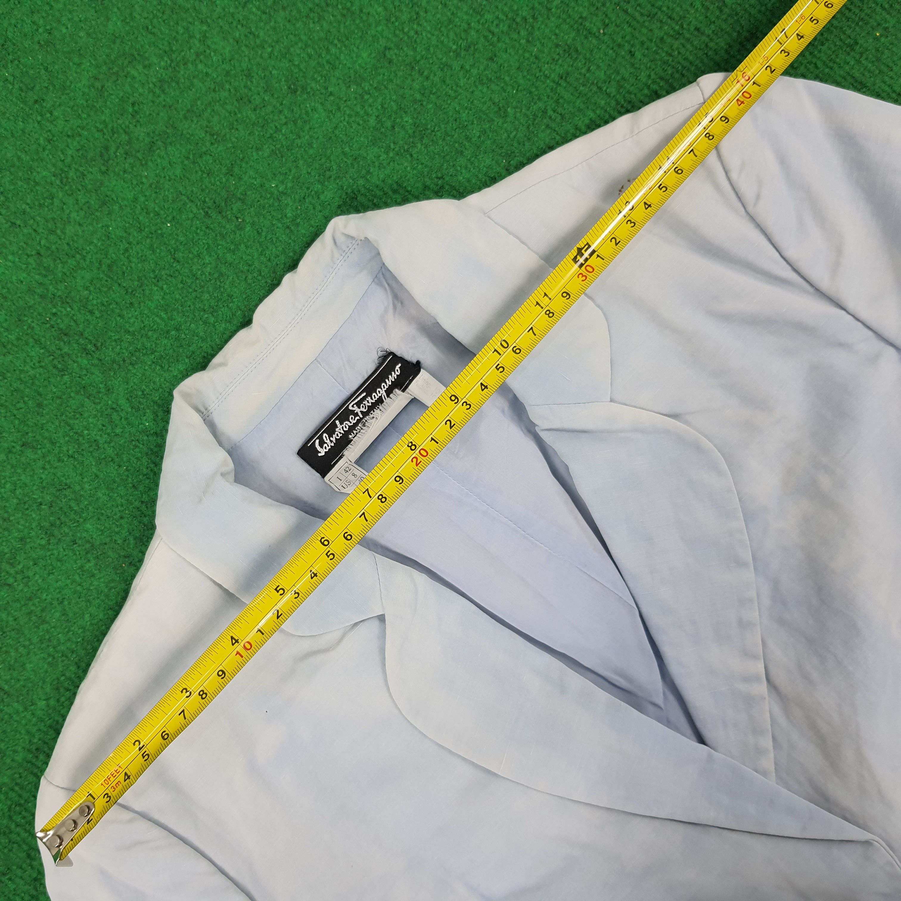Designer × Salvatore Ferragamo × Vintage Vintage Salvatore Ferragamo Designer Formal Blazers Size XS / US 0-2 / IT 36-38 - 8 Thumbnail