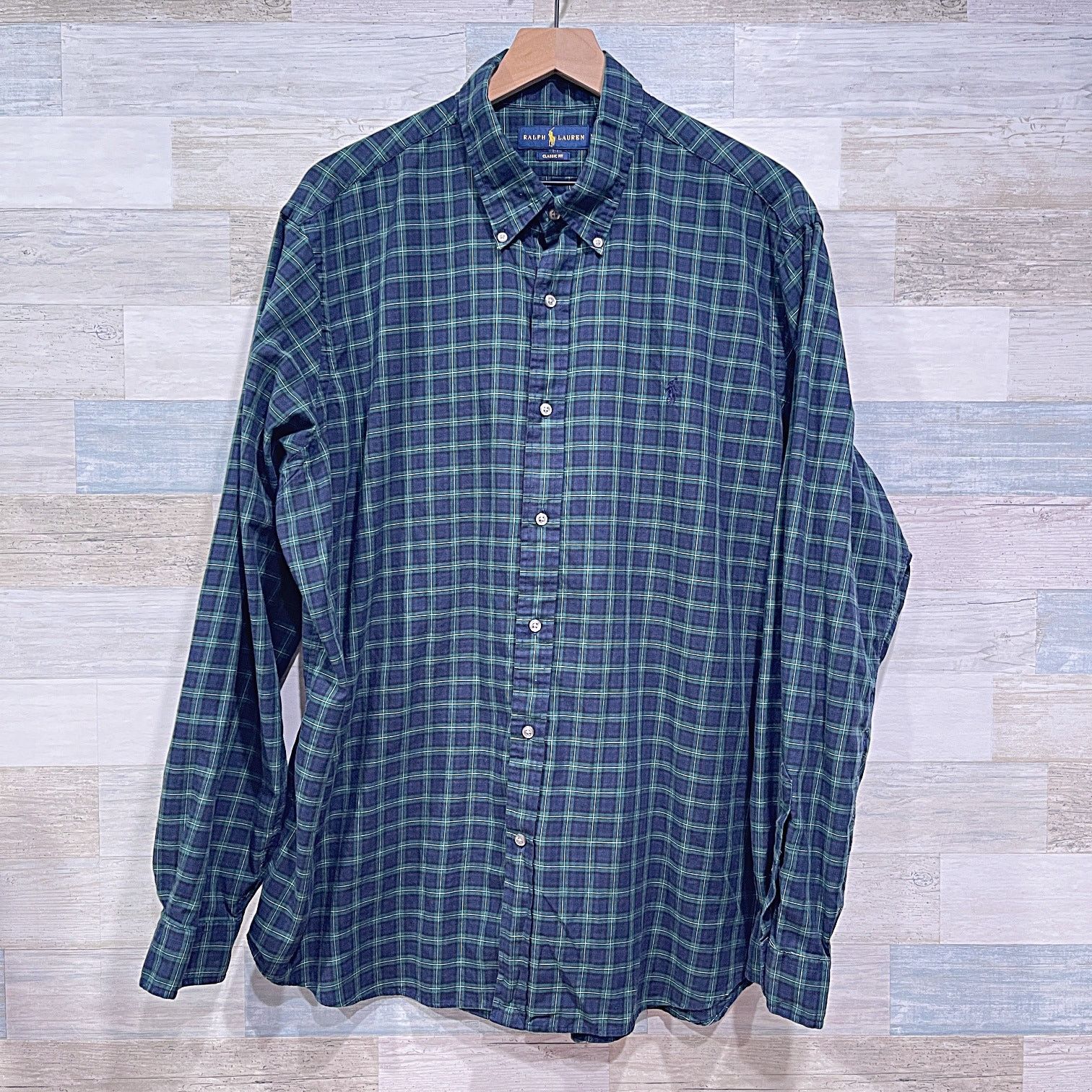 Ralph Lauren Ralph Lauren Flannel Plaid Shirt Blue Green Plaid XXL Size US XXL / EU 58 / 5 - 1 Thumbnail