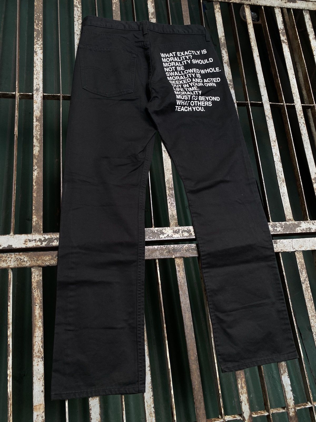 Junya Watanabe × Levi's Archive Junya Watanabe - Levi’s - SS02 Poem Morality Pants Size US 34 / EU 50 - 3 Thumbnail