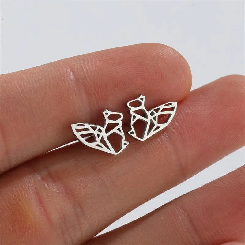 Jewelry Squirrel Mini Stud Earrings Charm Earring Gift Size ONE SIZE - 1 Thumbnail