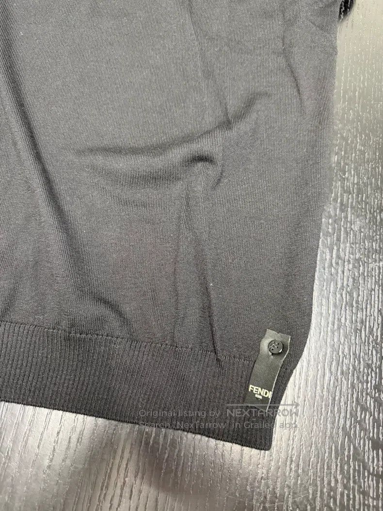 Fendi Fendi Collar Monogrammed Double F Knit Top Size US M / EU 48-50 / 2 - 6 Thumbnail