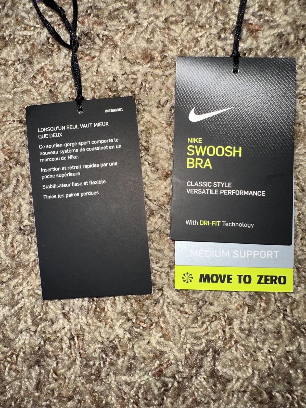 Nike Nike Swoosh Icon Clash Medium-Support 1-Piece Pad Sports Bra Size ONE SIZE - 8 Thumbnail