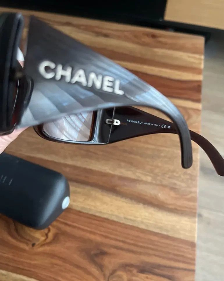 Chanel × Vintage CHANEL Sunglasses Mask Rimless Rhinestone 4017 Vintage Size ONE SIZE - 3 Thumbnail