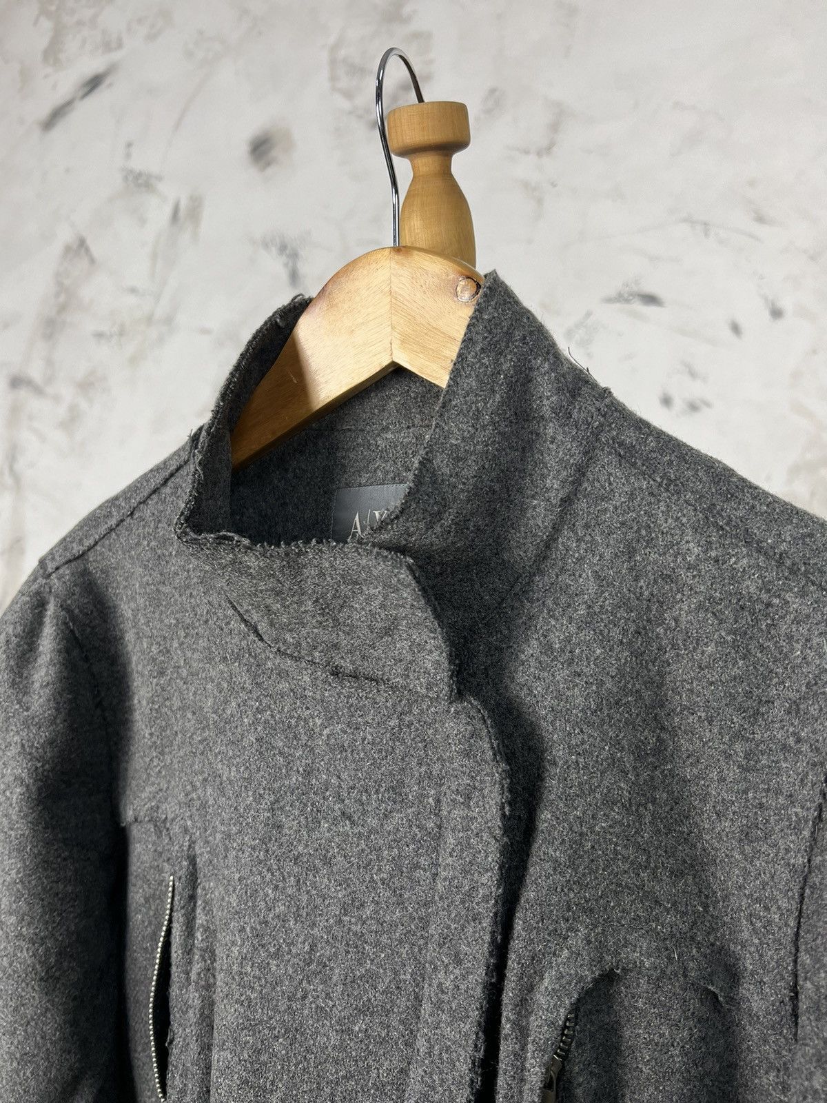 Armani Vintage Armani Exchange Wool Trench Coat Jacket Size M - L Size L / US 10 / IT 46 - 7 Thumbnail