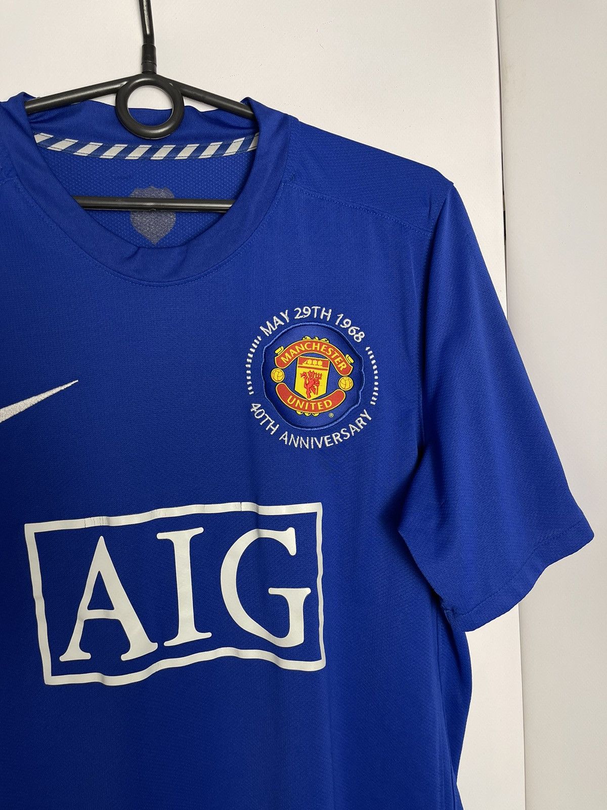 Nike × Vintage Vintage Nike Manchester United blue rare size M Size US M / EU 48-50 / 2 - 6 Thumbnail