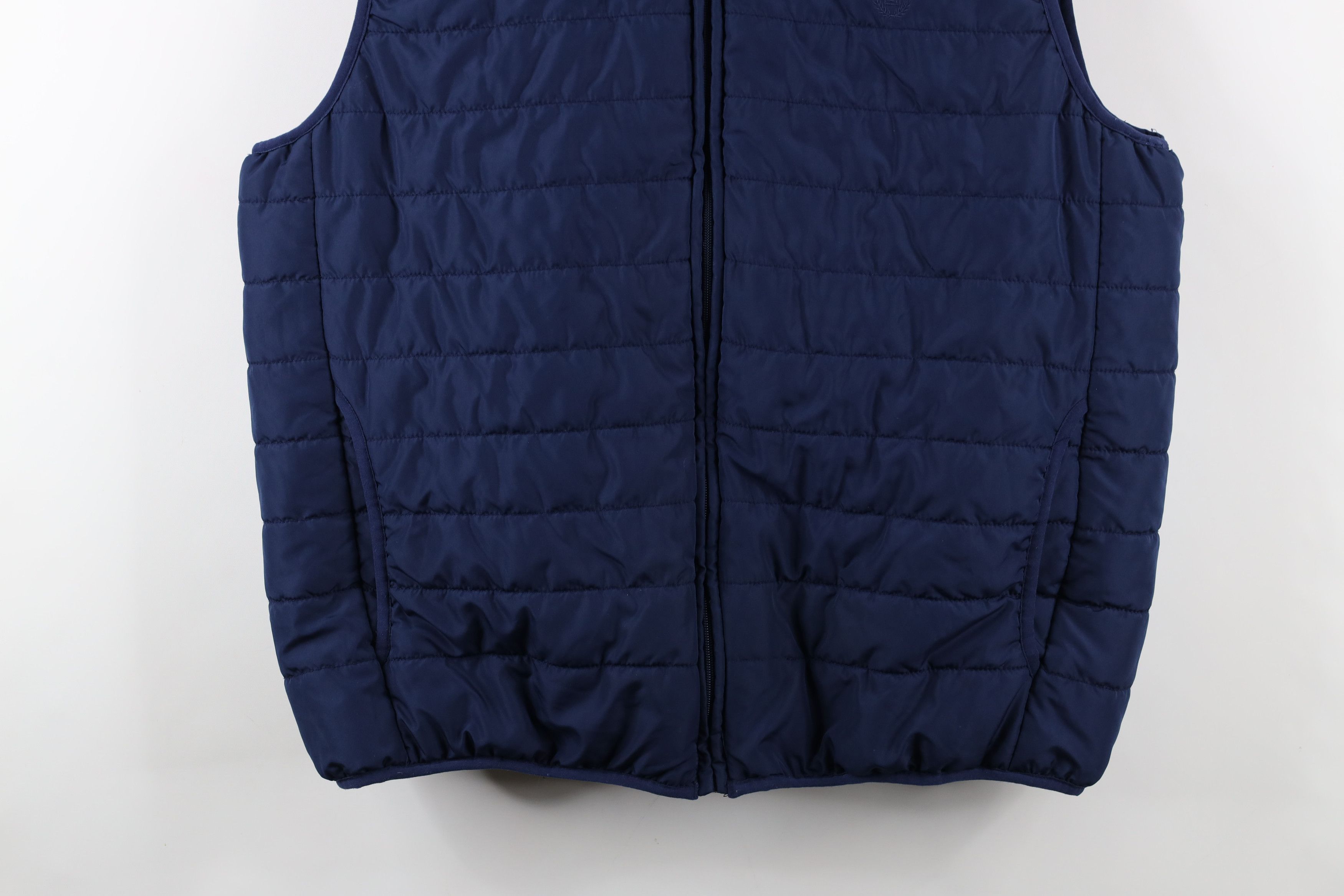 Chaps × Vintage Chaps Logo Lightweight Packable Puffer Vest Jacket Navy Blue Size US XXL / EU 58 / 5 - 3 Thumbnail