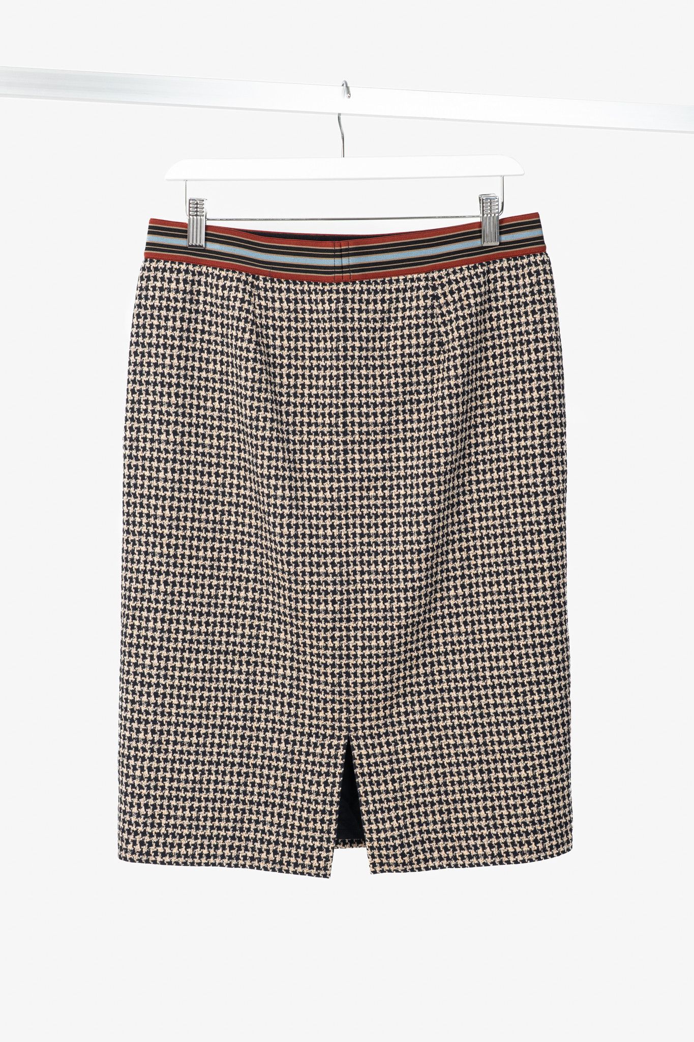Luisa Cerano Luisa Cerano Houndstooth Checked Pull-On Pencil Skirt Size 30" / US 8 / IT 44 - 2 Thumbnail