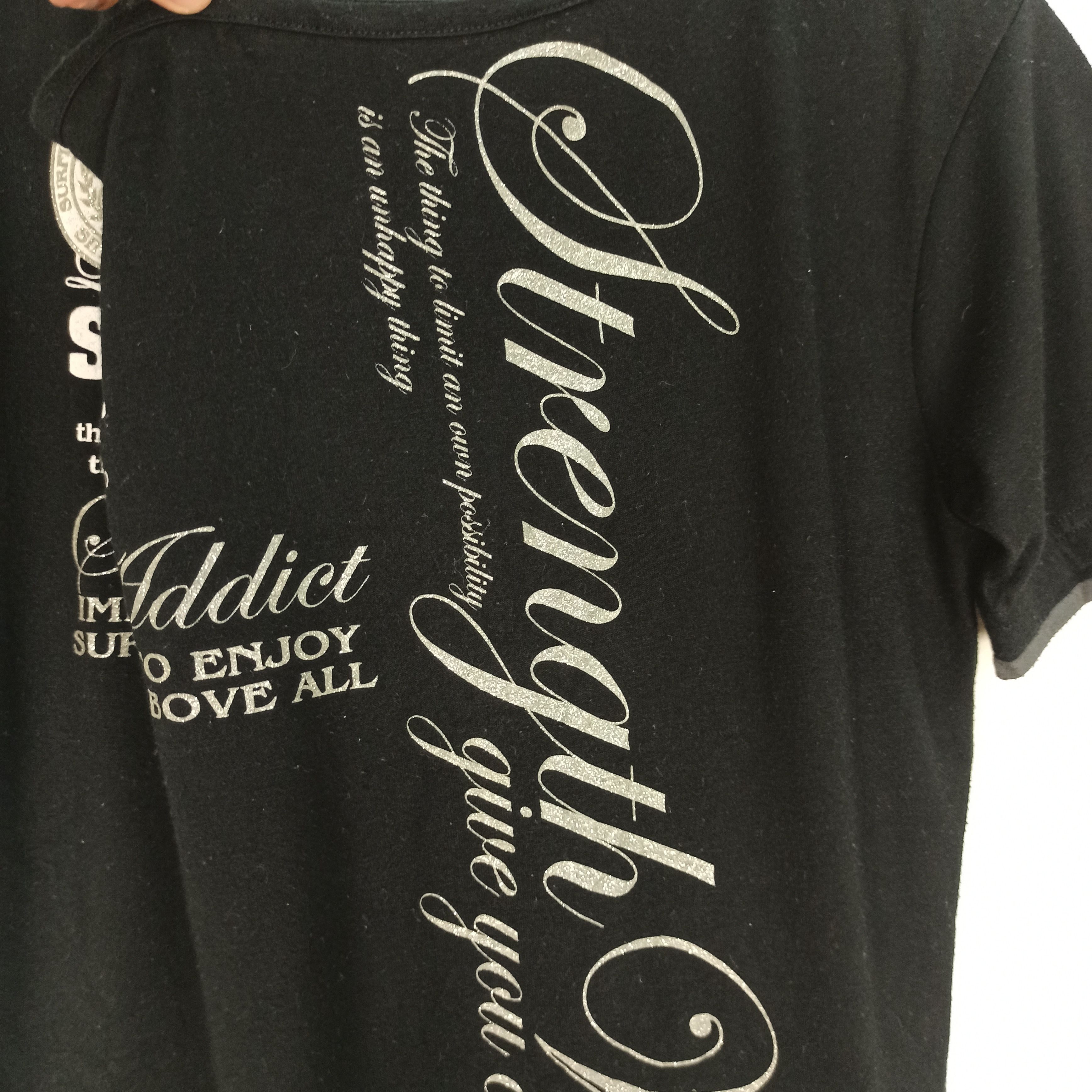 Hysteric Glamour Poem 2 Layer Black Label Style Punk/LGB/IfSixWasNine Tshirt Size US M / EU 48-50 / 2 - 4 Thumbnail