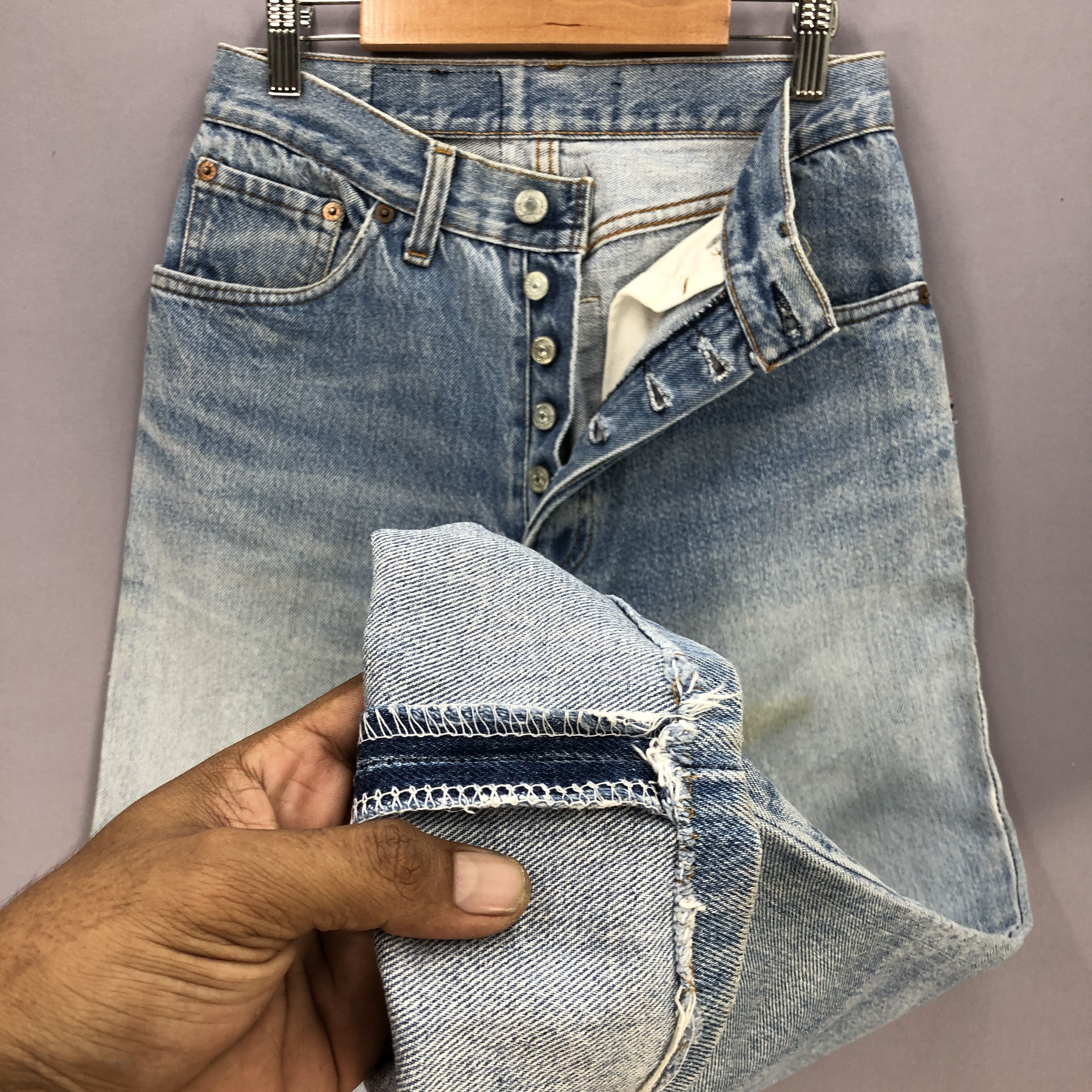 Levi's × Vintage Vintage 60s Levis 501 Distressed Faded Jeans Denim Pants Size US 26 / EU 42 - 12 Thumbnail
