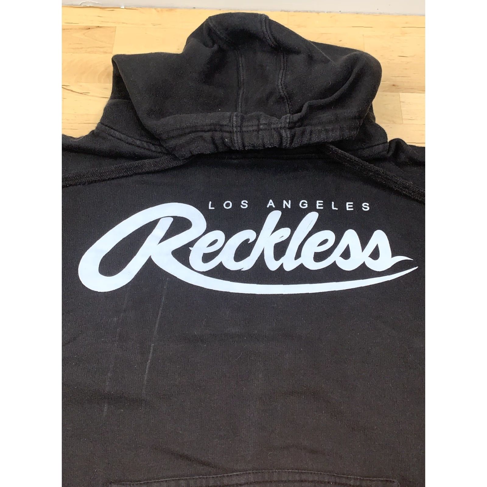 Vintage Young & Reckless Hoodie Mens M Black Casual Size US M / EU 48-50 / 2 - 2 Thumbnail