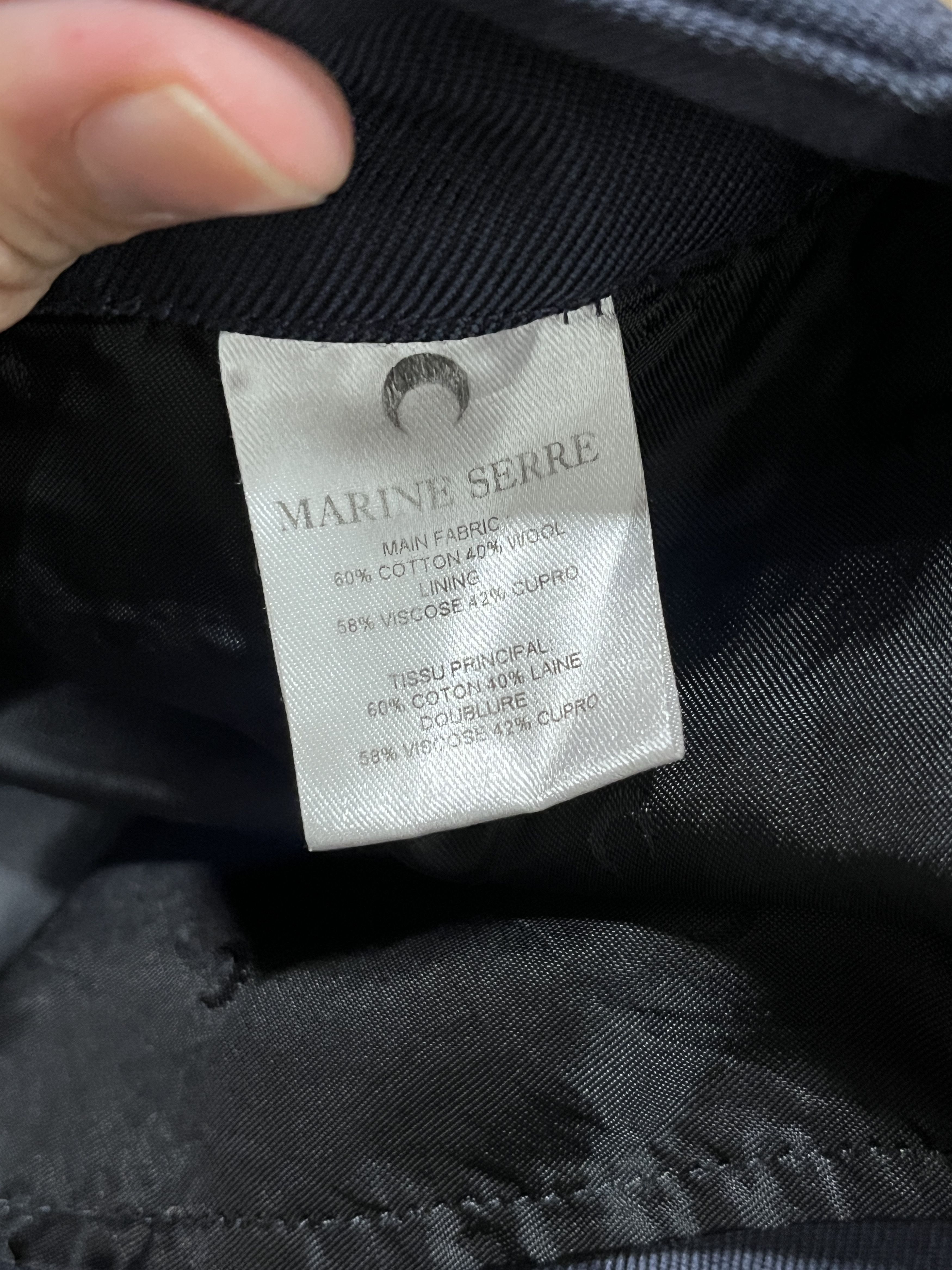 Marine Serre Navy Cotton Trousers Size US 34 / EU 50 - 5 Thumbnail