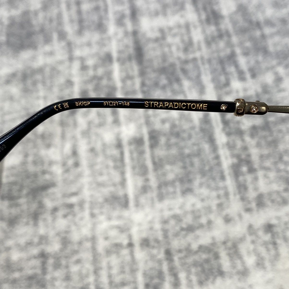Chrome Hearts CHROME HEARTS STRAPADICTOME BLACK/ GOLD PLATED Size ONE SIZE - 9 Thumbnail