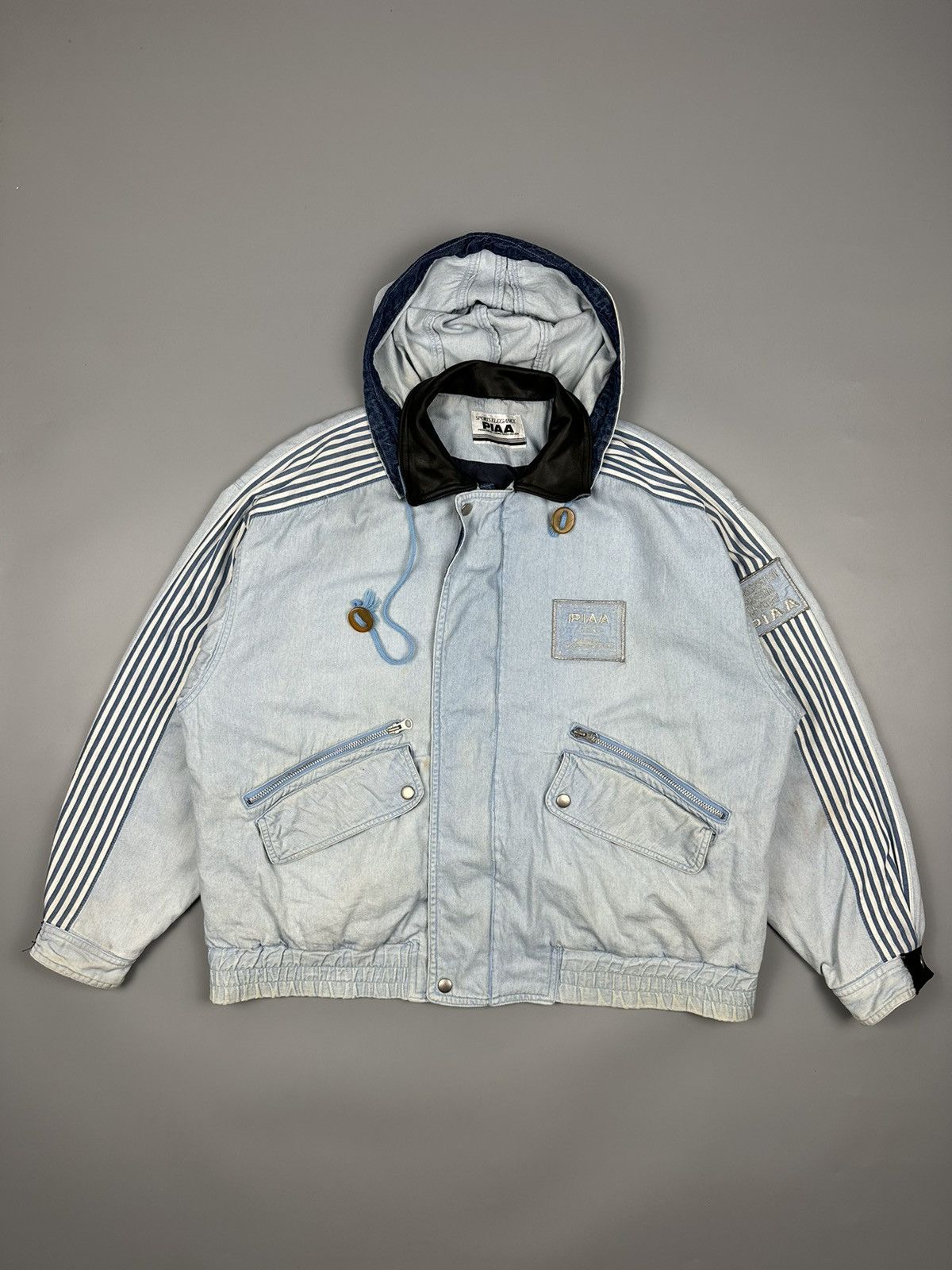 If Six Was Nine Vintage Piaa Motor Sports Denim Jacket Size US XXL / EU 58 / 5 - 2 Thumbnail