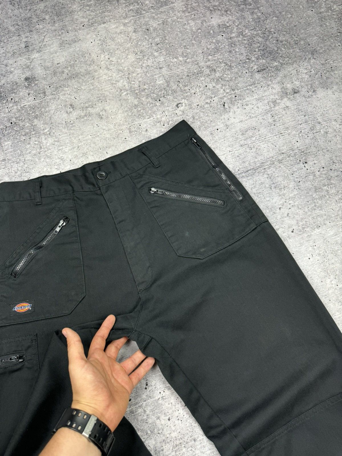 Dickies × Vintage Vintage Dickies 90s Y2K Black Workwear Zipper Pants Trousers Size US 34 / EU 50 - 7 Thumbnail