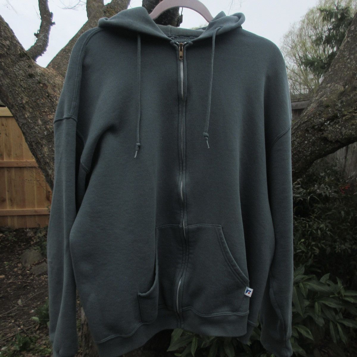Other Vintage Russell Athletic Full Zip Hoodie Sage Green X Large Size US XL / EU 56 / 4 - 2 Thumbnail