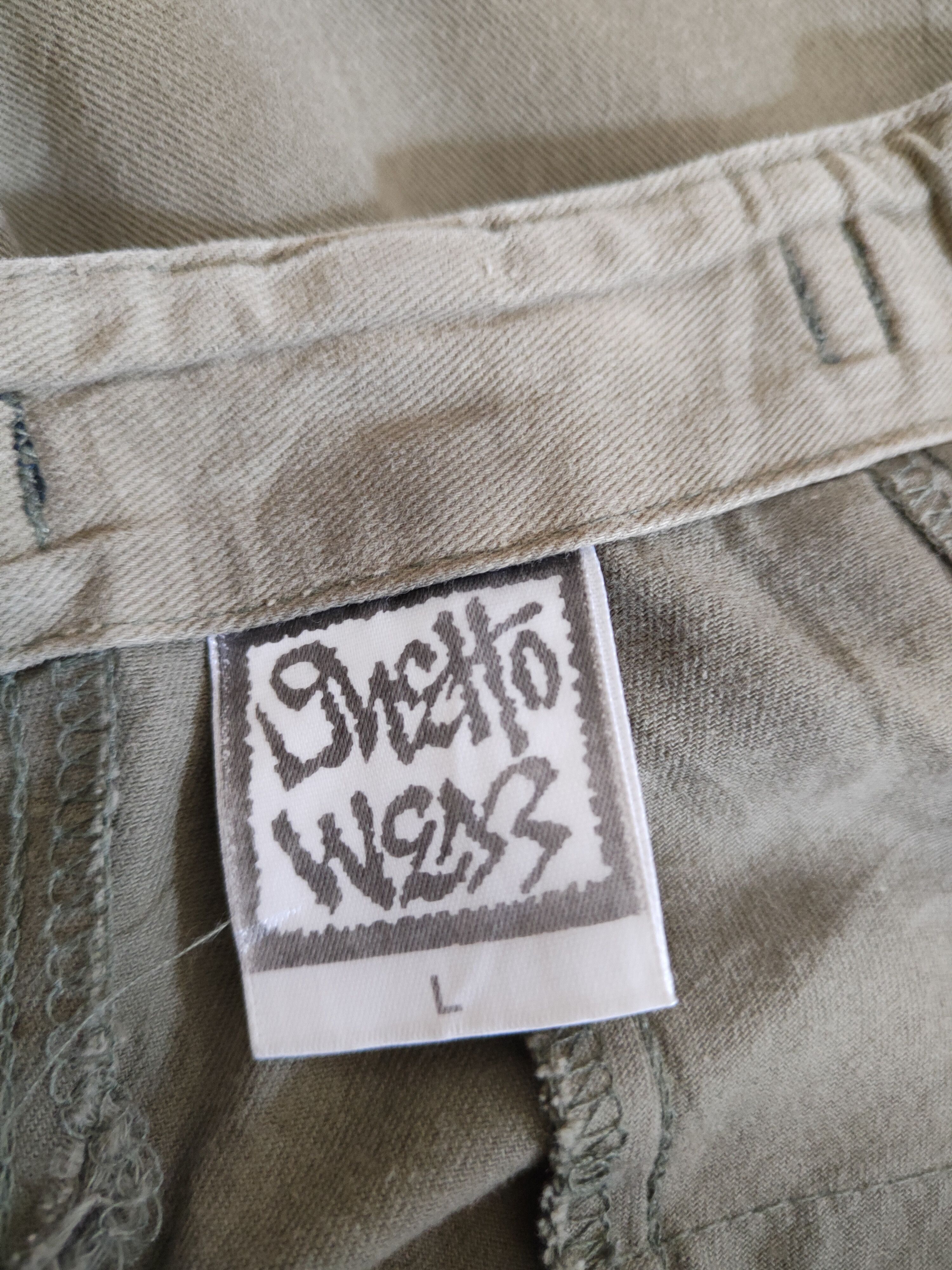 Japanese Brand VINTAGE Gueho Wear Dark Olive Faded Cargo Pants N#33 Size US 32 / EU 48 - 15 Thumbnail