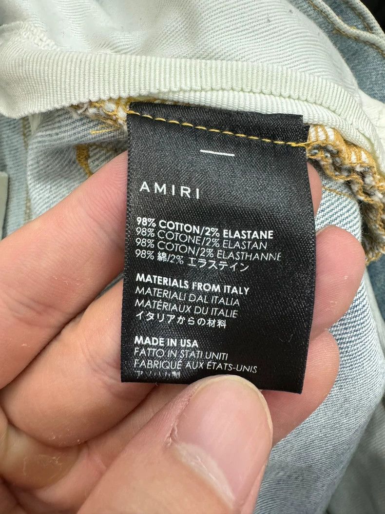 Amiri Amiri Light blue blue zebra pattern denim trousers 2501-Nex Size US 30 / EU 46 - 5 Thumbnail