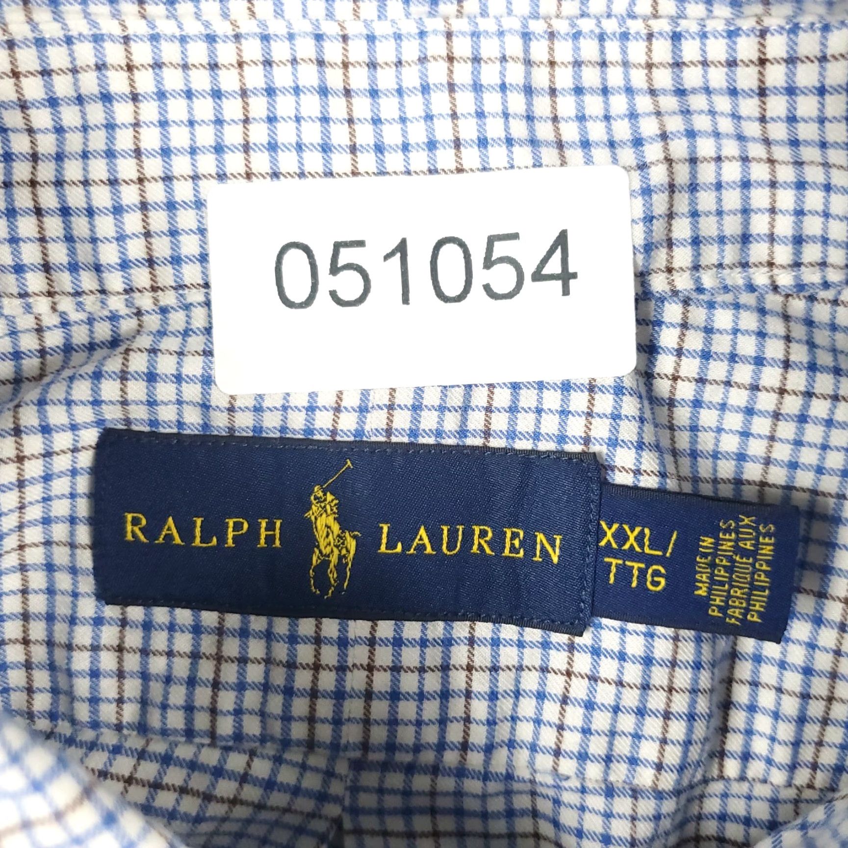 Ralph Lauren Ralph Lauren Shirt Mens 2XL Blue Check Button-Up Long Sleeve Casual Cotton Mens Size US XXL / EU 58 / 5 - 7 Thumbnail
