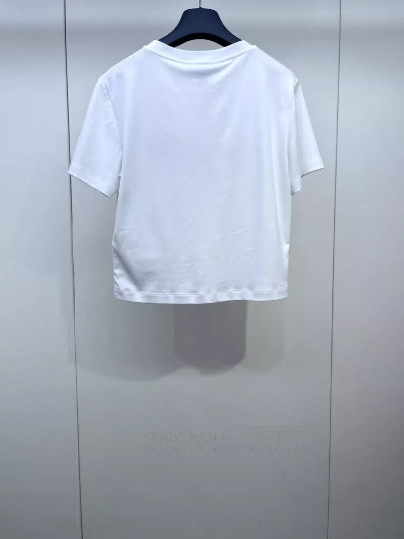 Louis Vuitton Louis Vuitton 25 New Embroidered Chain Short Sleeve Size L / US 10 / IT 46 - 2 Thumbnail