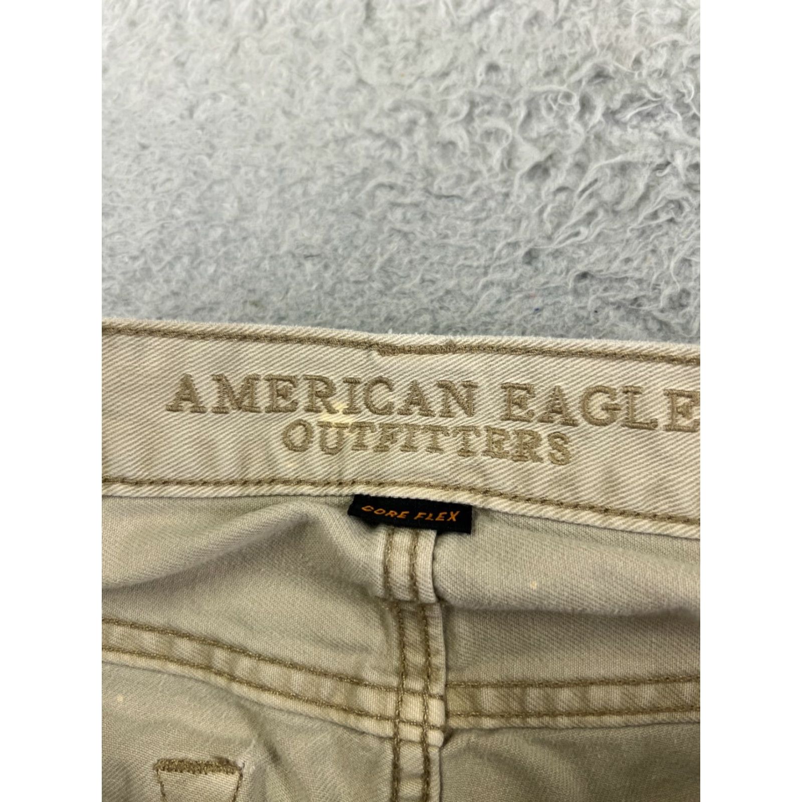 American Eagle Outfitters American Eagle Womens Skinny Jeans 28 Beige Denim Mid Rise Stretch Zipper 90s Casual Size 28" / US 6 / IT 42 - 6 Thumbnail