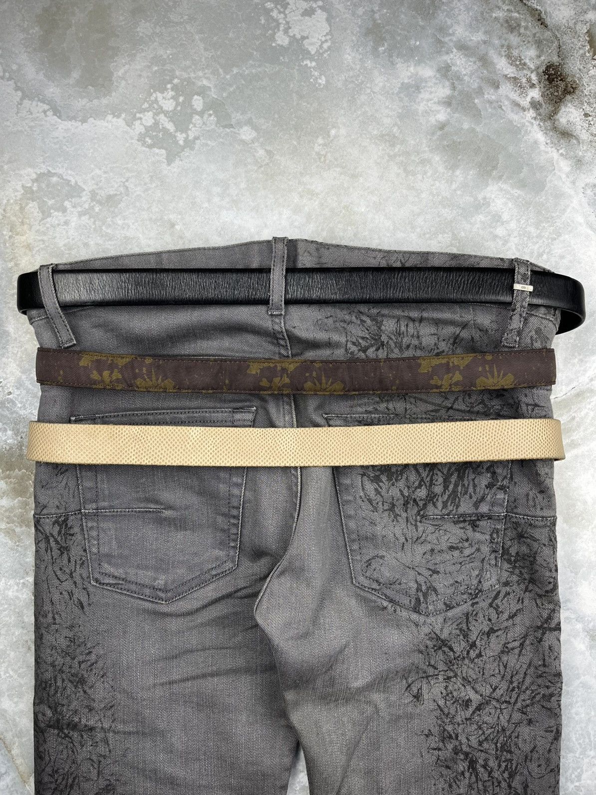 Undercover SS01 Undercover Louis Vuitton Rip Monogram Leather Belt Size ONE SIZE - 3 Thumbnail