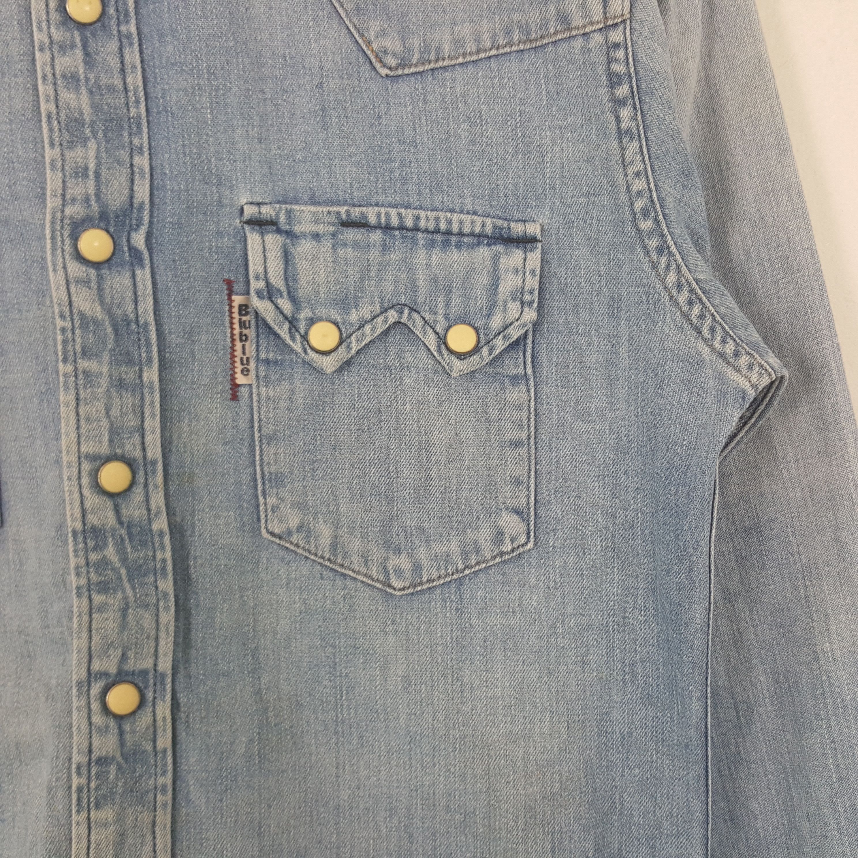 Blue Blue Japan Vintage Blue Blue Japan Denim Shirt Button Up RR7 Size US S / EU 44-46 / 1 - 2 Thumbnail