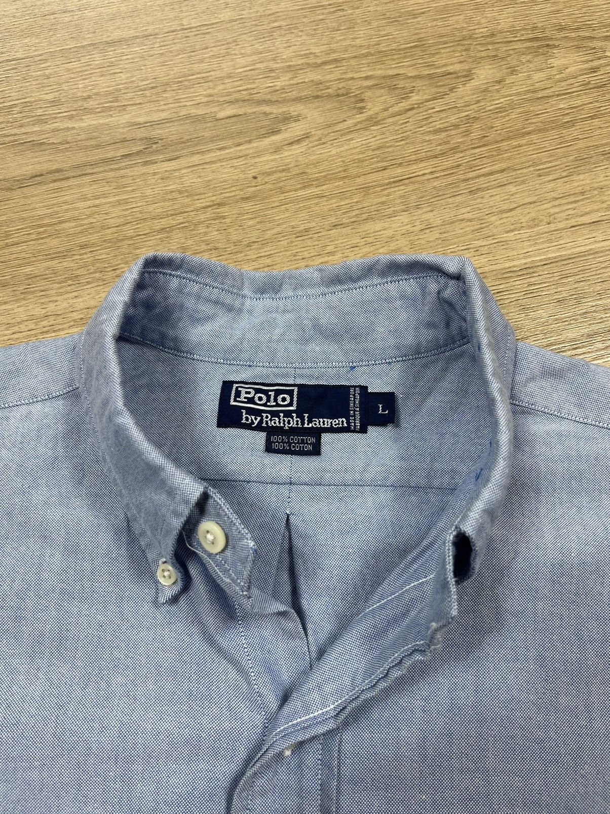Polo Ralph Lauren Polo Ralph Lauren Bear Oxford Shirt Blue Dutton Sleeve Men’s Size US XXL / EU 58 / 5 - 10 Thumbnail