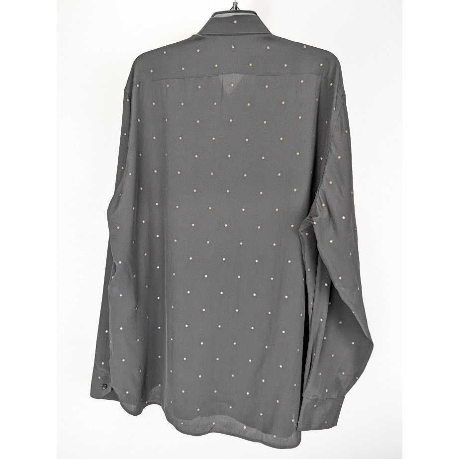 Saint Laurent Paris o1rshd1 Collar Classic Shirt in Black/Gold Size US XL / EU 56 / 4 - 9 Thumbnail