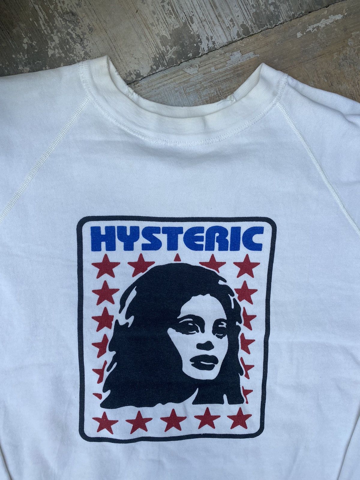 Hysteric Glamour Distressed Vintage Hysteric Glamour star crewneck sweatshirt Size M / US 6-8 / IT 42-44 - 3 Thumbnail