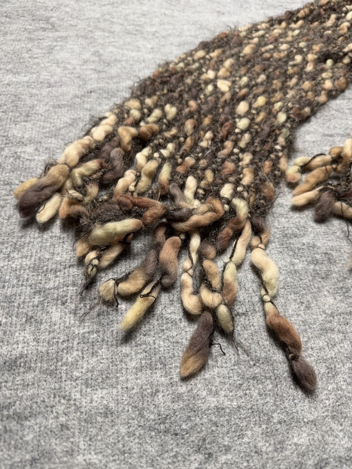 Japanese Brand Avant Garde japanese fuzzy mohair Opium scarf vintage y2k Size ONE SIZE - 2 Thumbnail