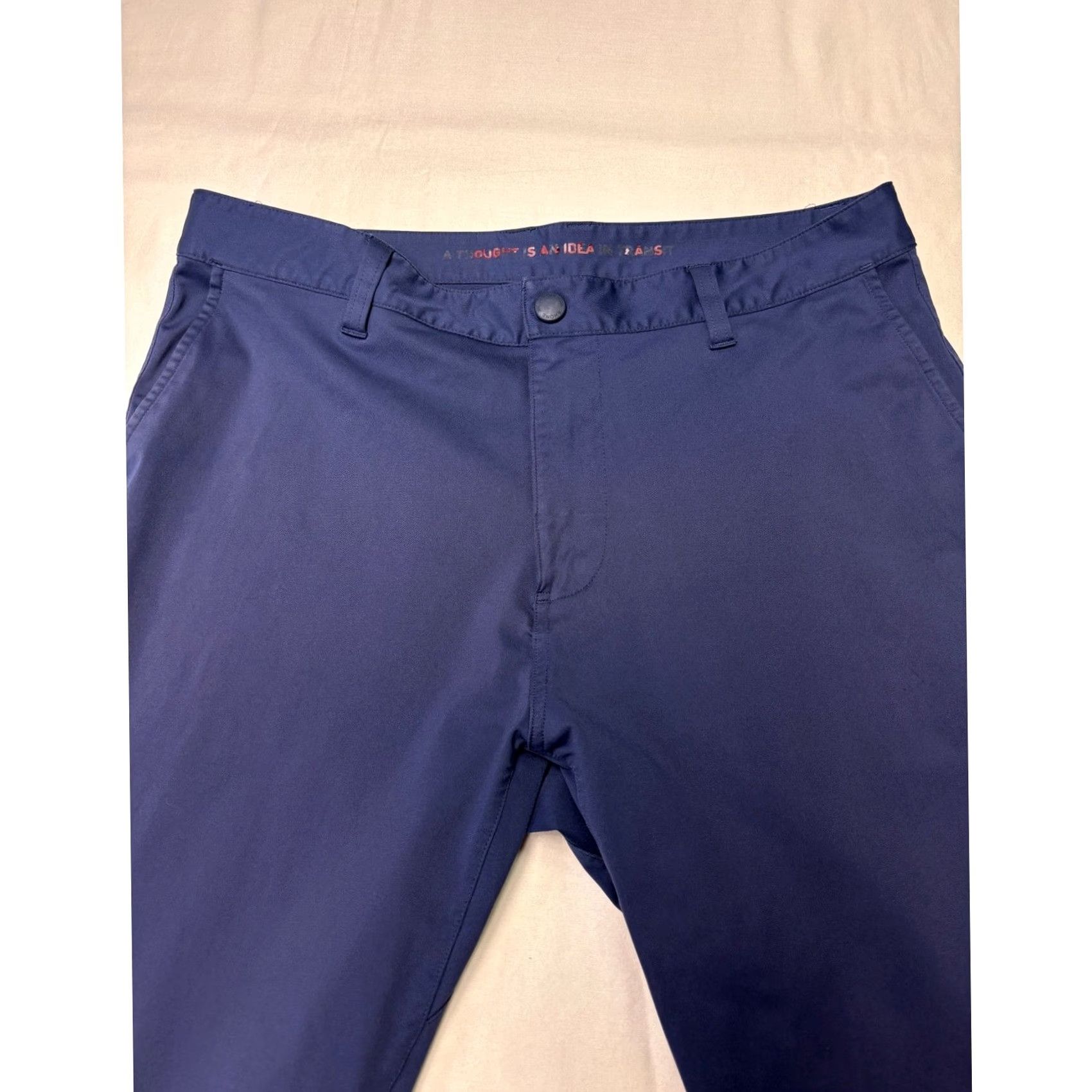 Rhone Rhone Commuter Pants Mens 32X29 Navy Blue Straight Leg Chino 100594 Size US 32 / EU 48 - 2 Thumbnail