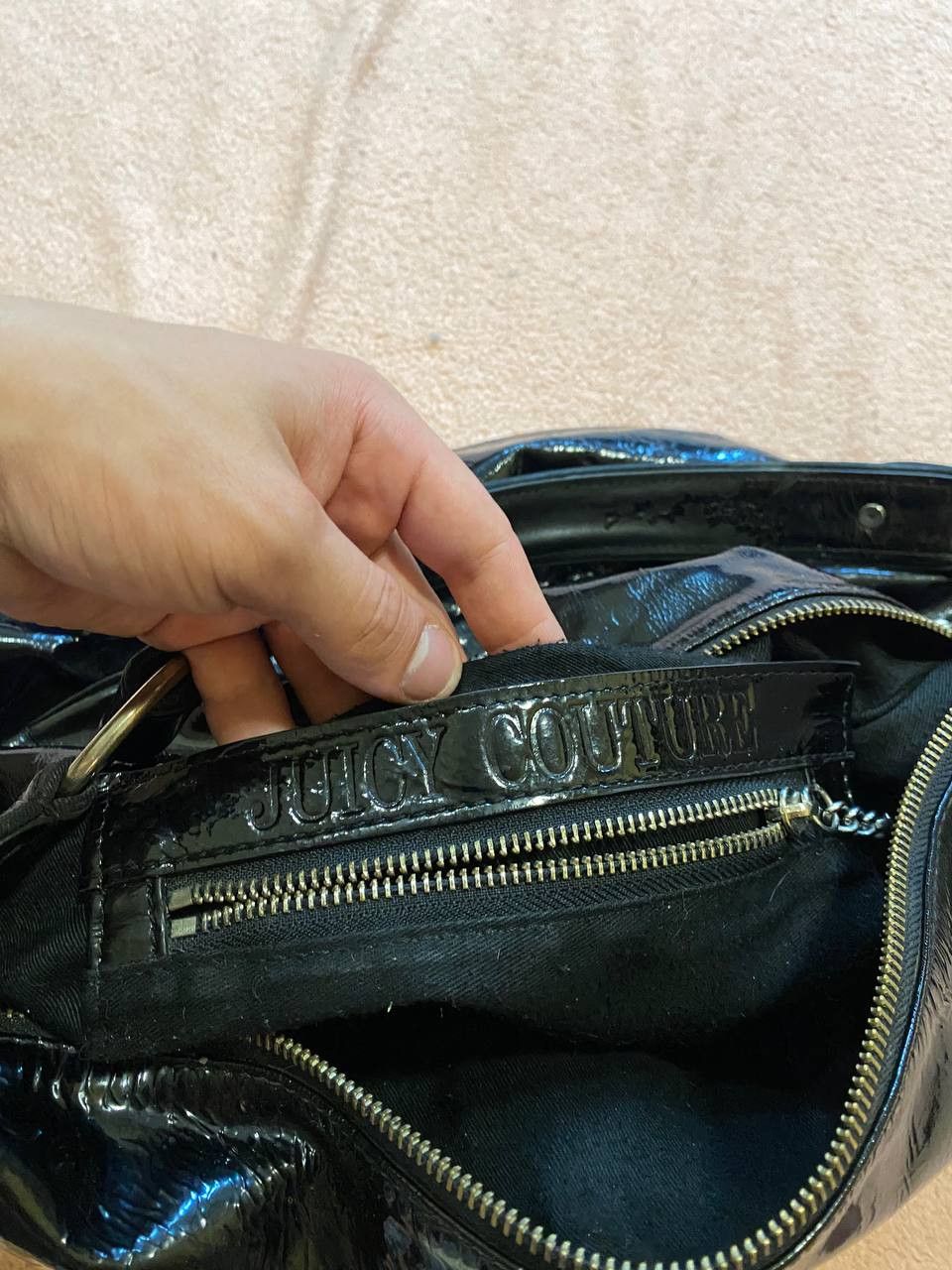 Juicy Couture LUXURY Black Belt Bag Y2K Juicy Couture VINTAGE Size ONE SIZE - 17 Thumbnail