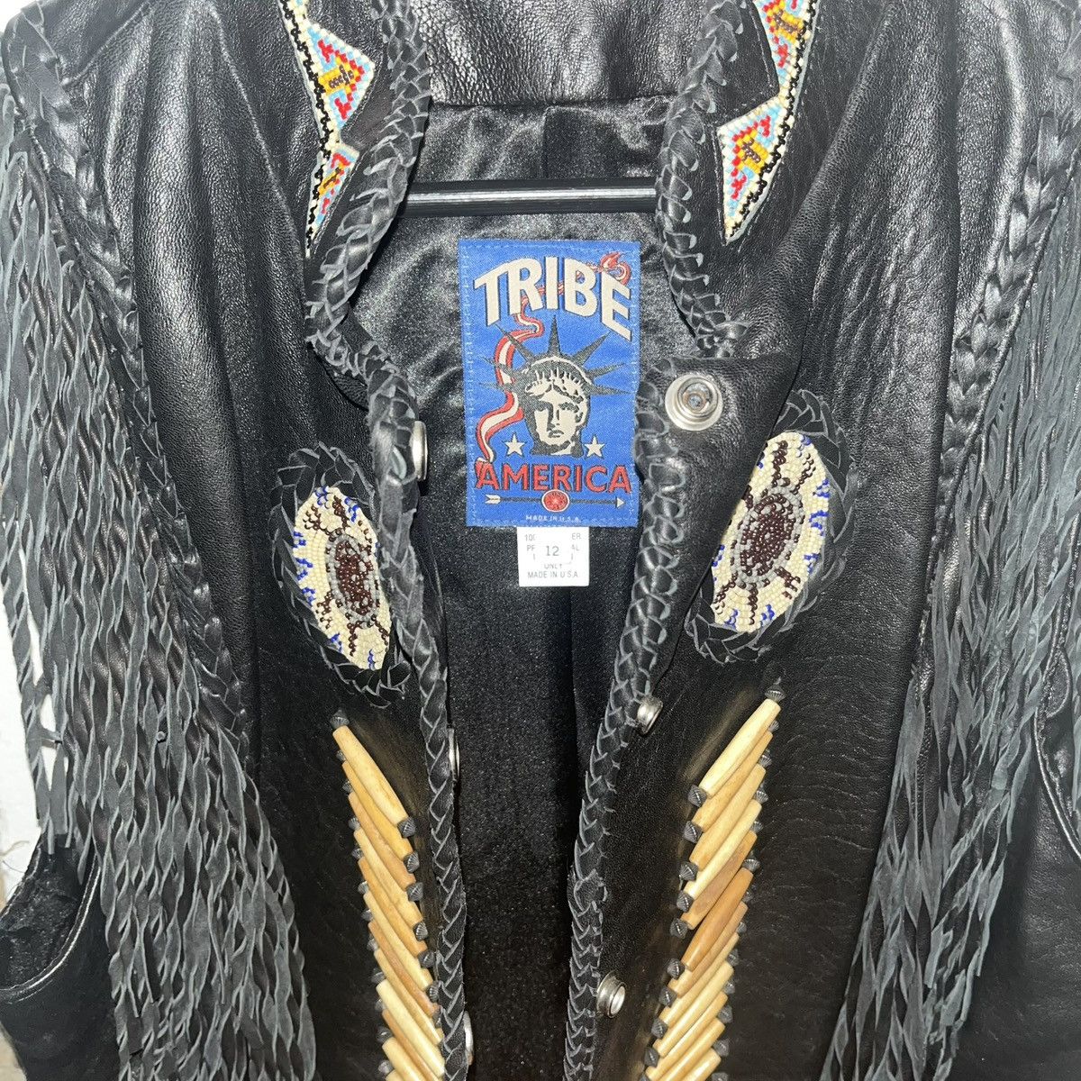 Tribal Streetwear Genuine Leather Motorcycle Women’s Vest Size XL / US 12-14 / IT 48-50 - 5 Thumbnail