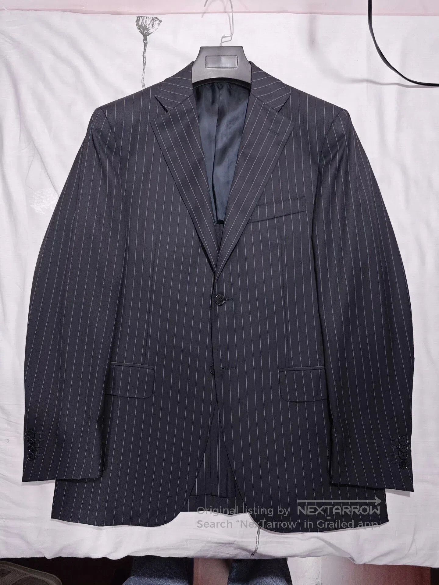 Canali Italian Wool Blazer with Pinstripes. Size US M / EU 48-50 / 2 - 5 Thumbnail