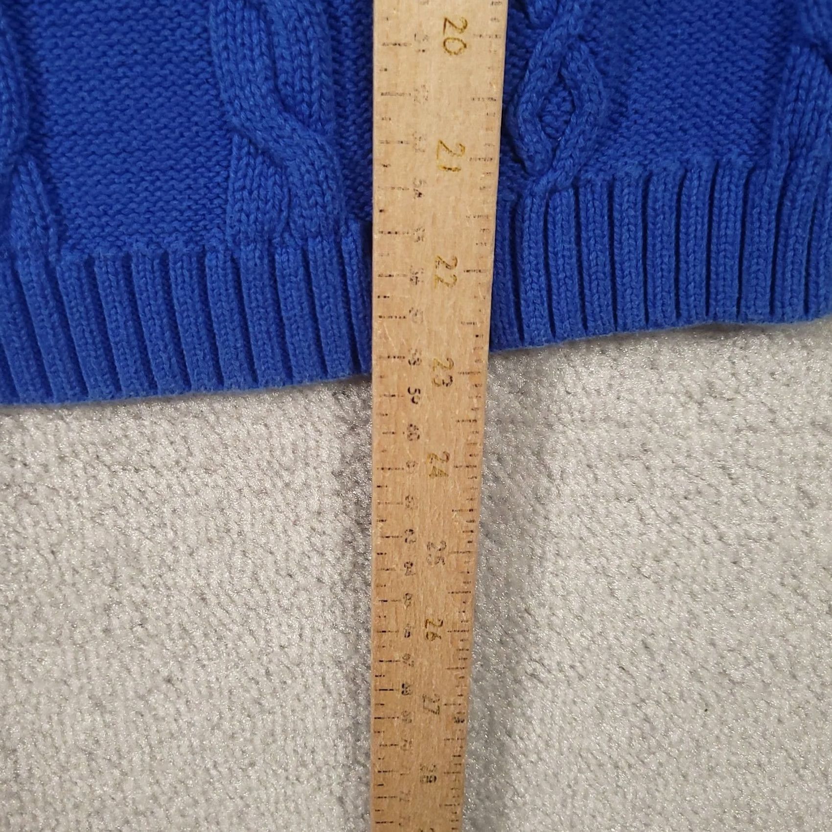 Talbots Talbots Cable Knit Crewneck Sweater Blue Size Medium Petite Size M / US 6-8 / IT 42-44 - 6 Thumbnail