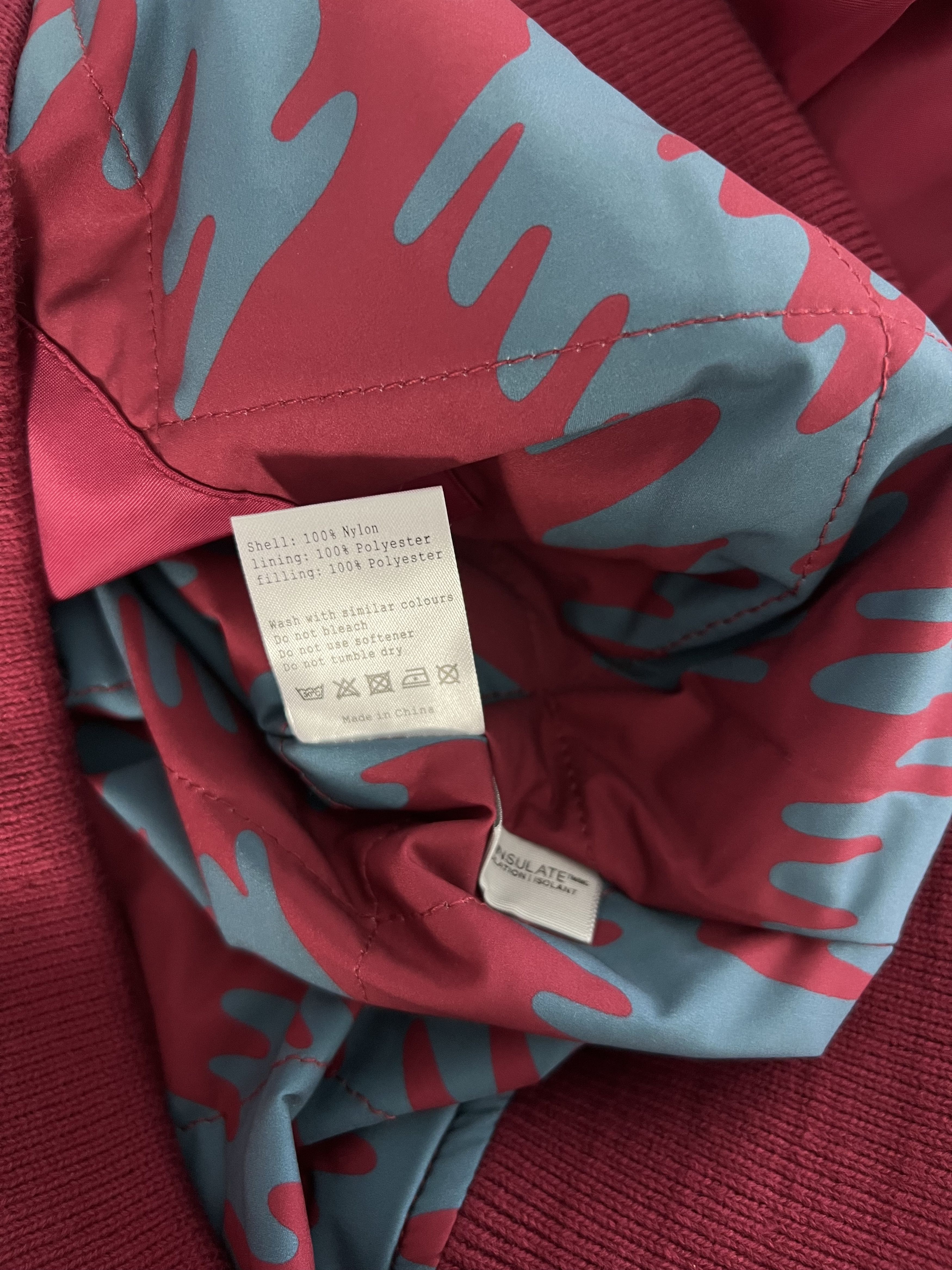 Parra Parra Stacked Pets Varsity Bomber Jacket in Deep Red Size US L / EU 52-54 / 3 - 9 Thumbnail