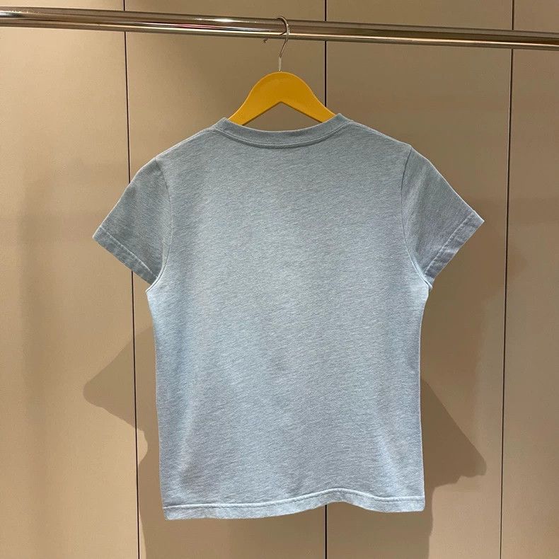 Balenciaga Balenciaga Haze Blue Double B Lock Logo Short Sleeve T-Shir Size US S / EU 44-46 / 1 - 2 Thumbnail