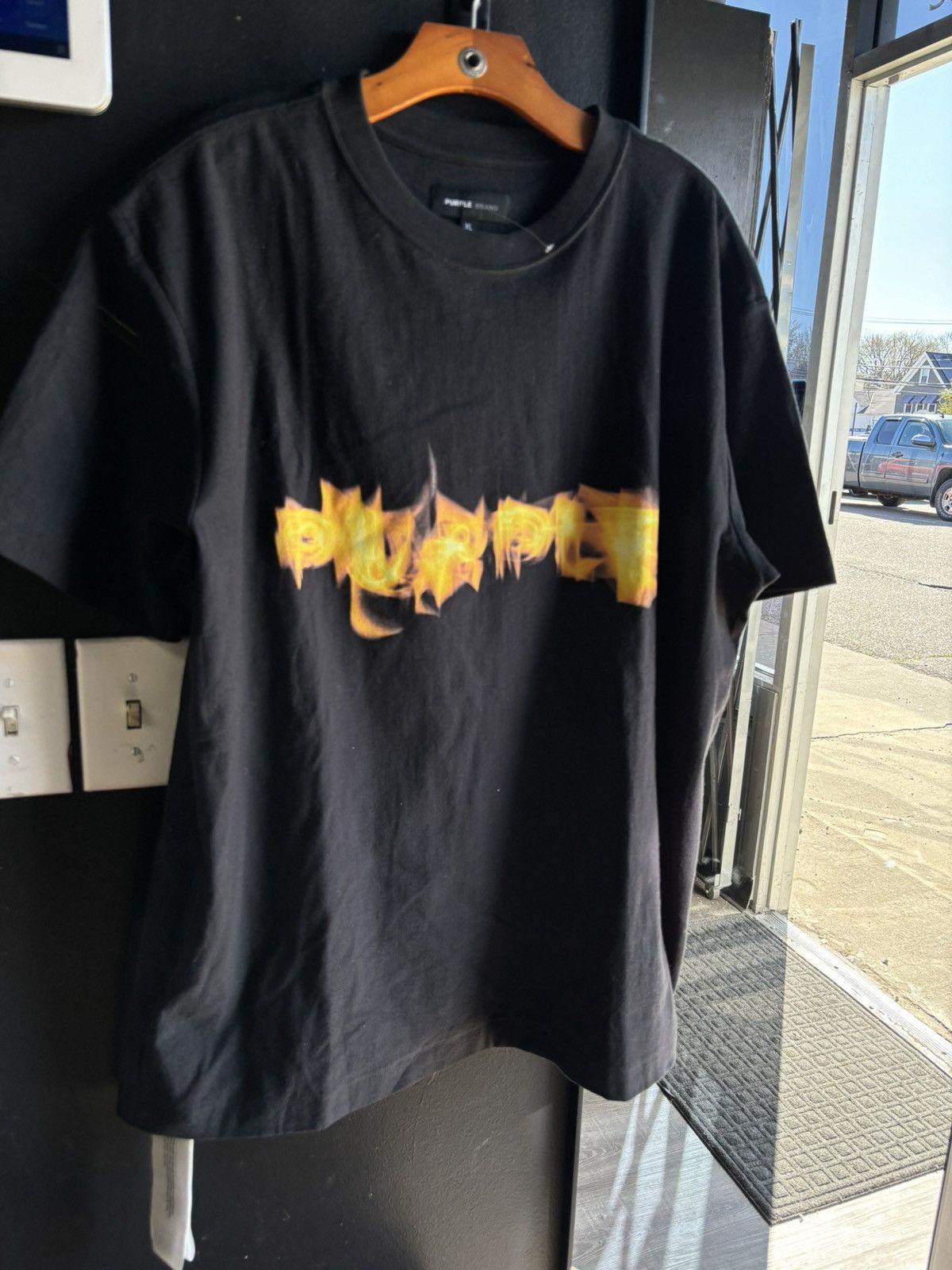 image of Purple Brand Inferno Tee in Black, Men's (Size XL)