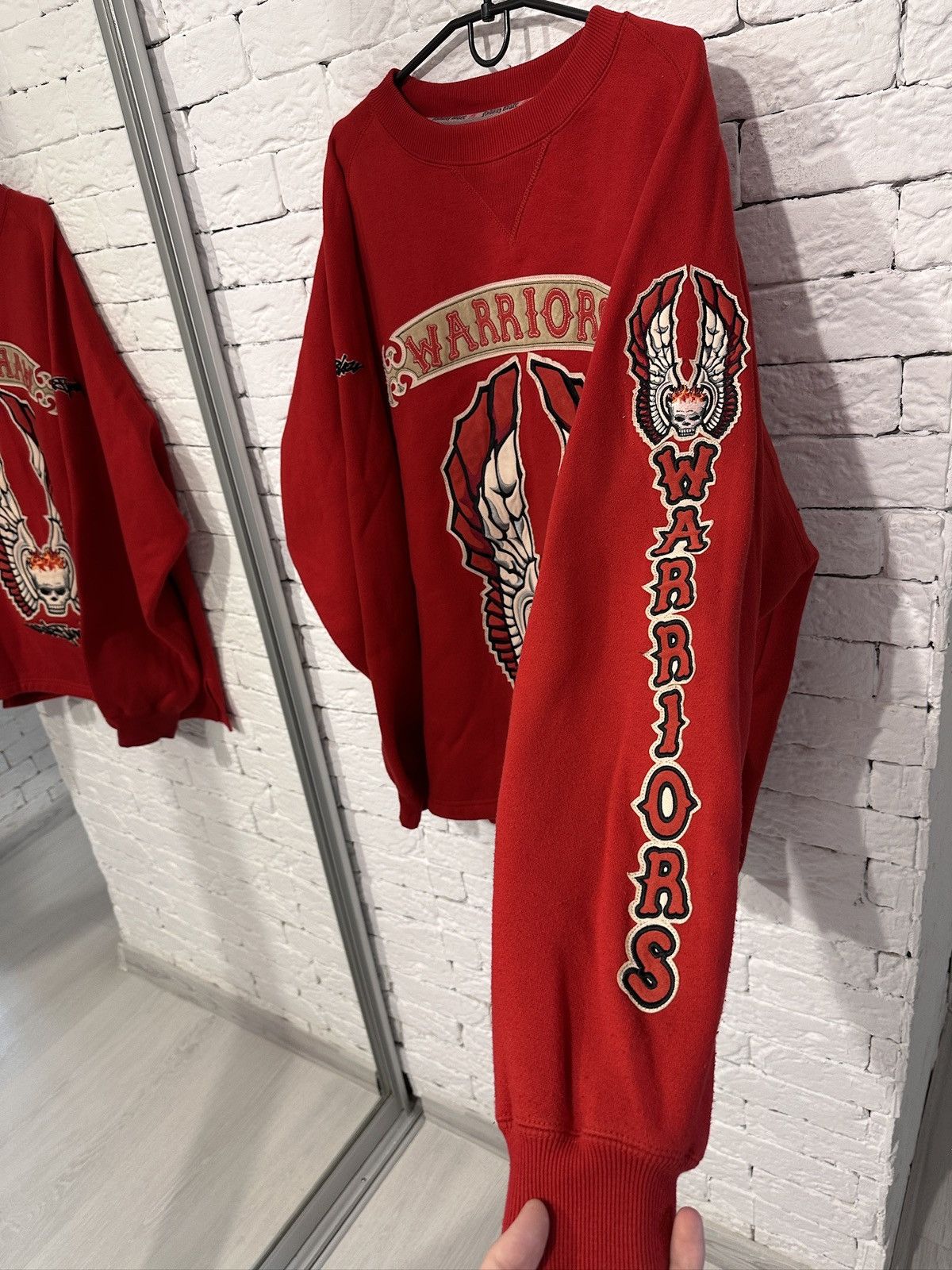 Other Vintage Johnny Blaze Warriors Sweatshirt XL Red Rare 90s Size US XL / EU 56 / 4 - 7 Thumbnail