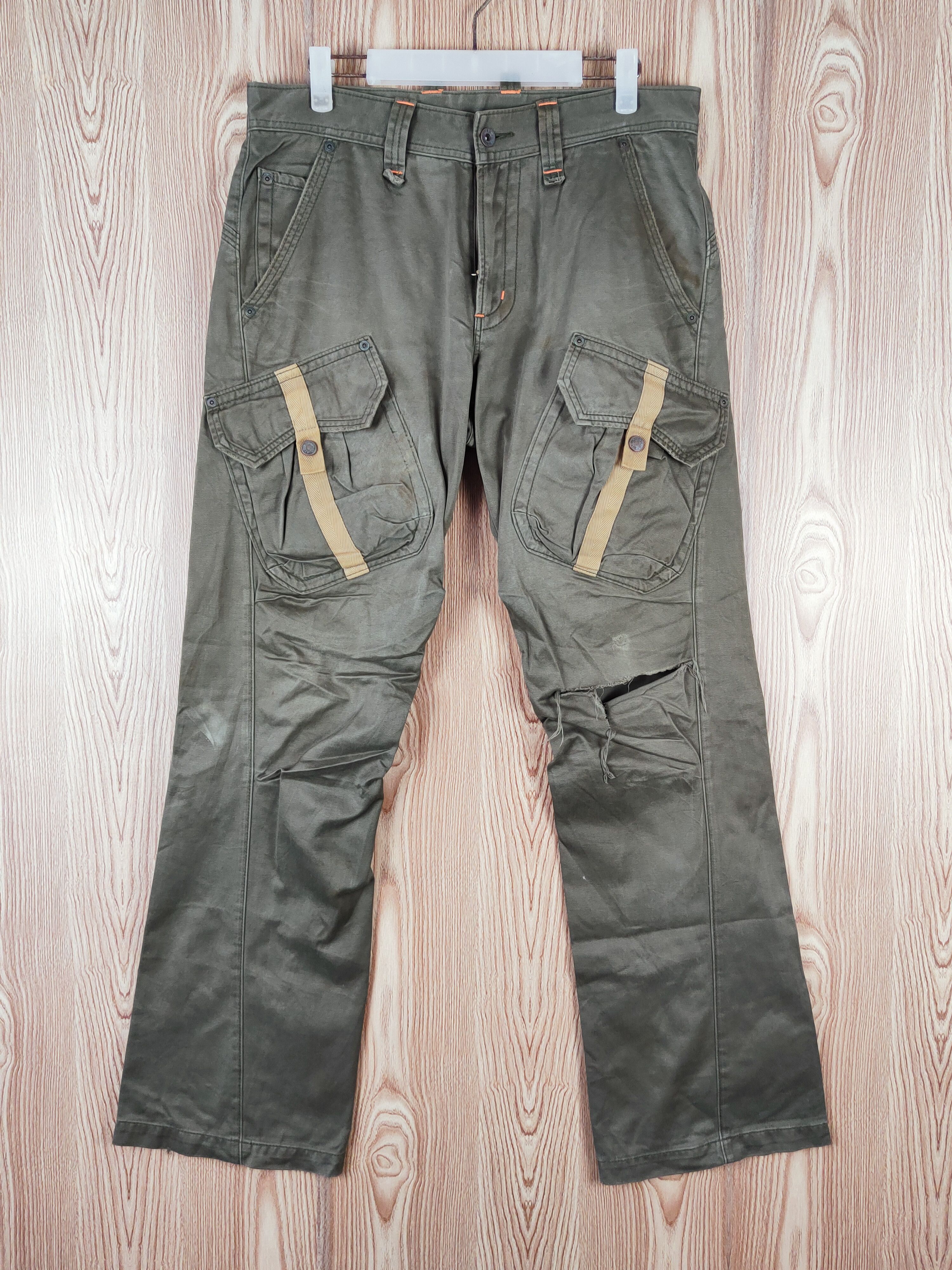 Edwin Edwin Green Multipocket Tactical Cargo Pants #W197 Size US 33 - 1 Thumbnail