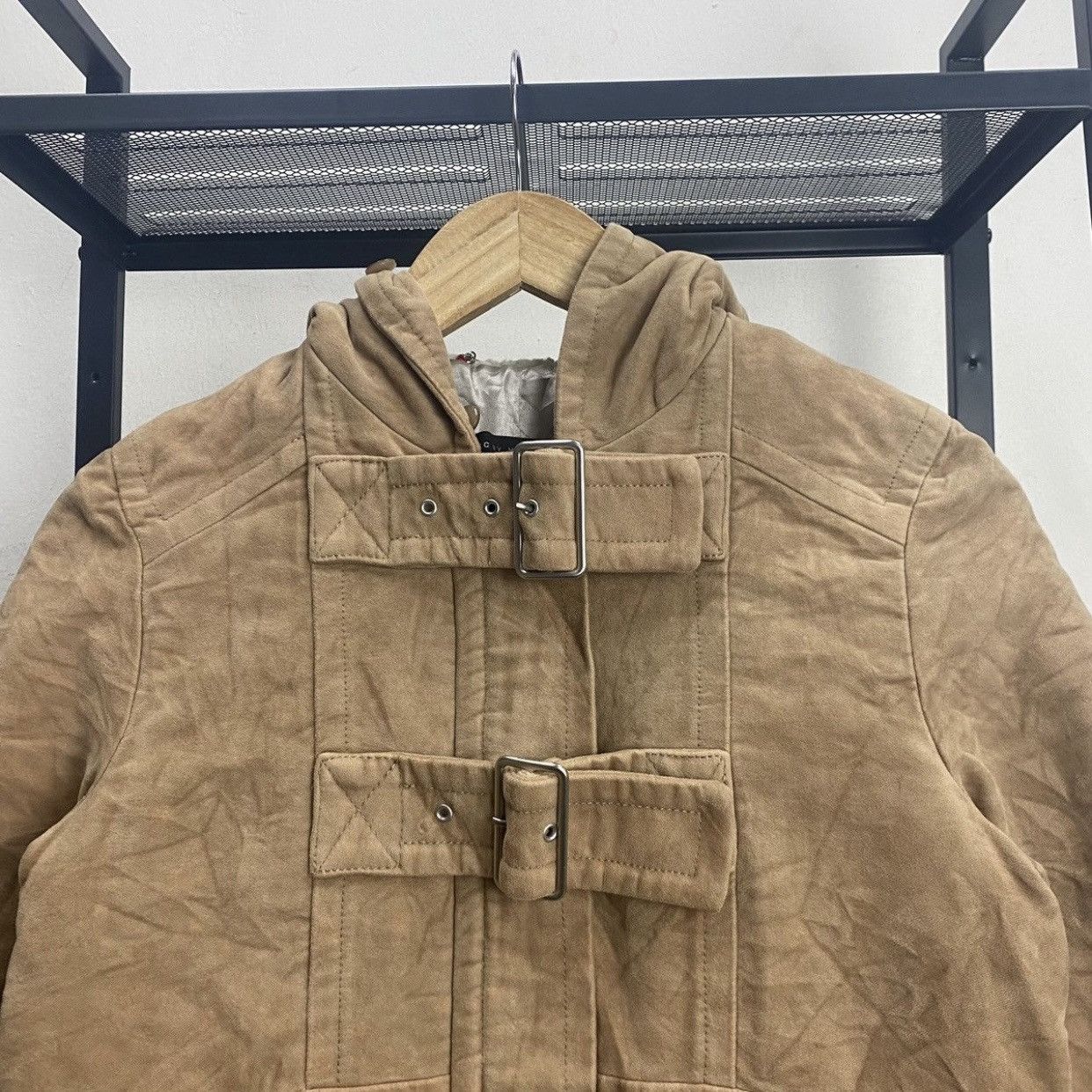 Marc by Marc Jacobs Archival Marc by Marc Jacobs Tan Utility Buckle Duffle Coat Size S / US 4 / IT 40 - 6 Thumbnail