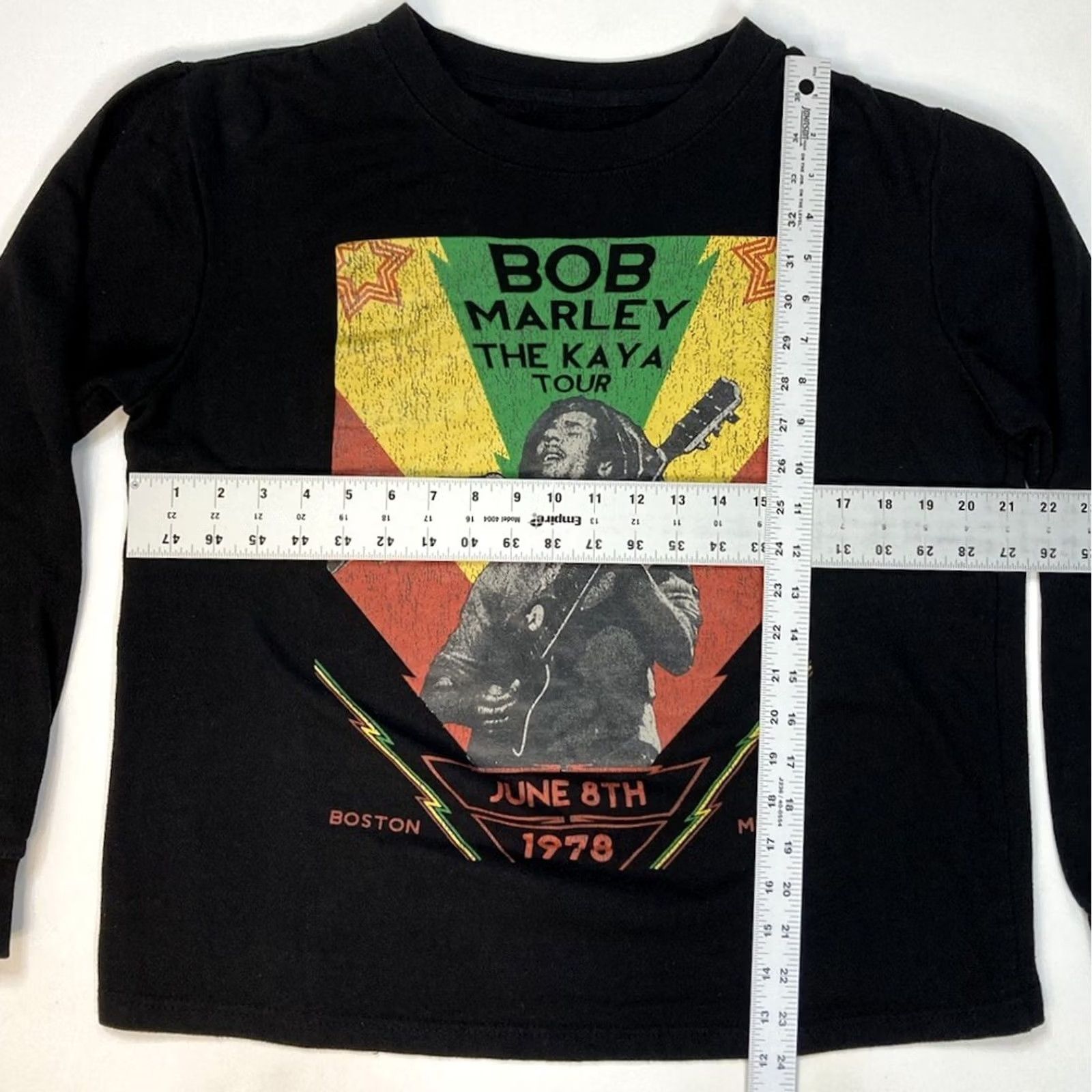 Vintage VINTAGE Bob Marley The Kaya Tour Boston 1978 Crewneck Sweatshirt Women Medium Black Size M / US 6-8 / IT 42-44 - 5 Thumbnail