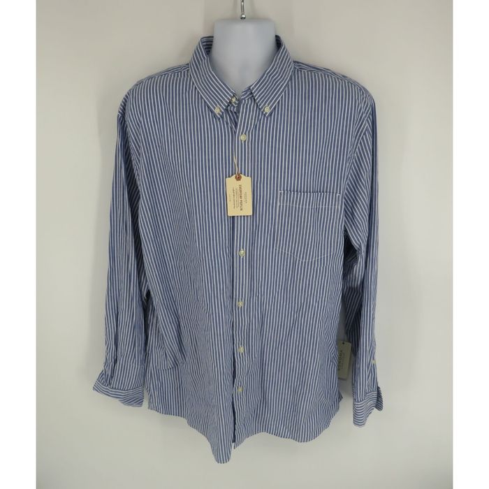 Sonoma Sonoma Men's Everyday Poplin Blue White Striped Shirt XL NWT ...