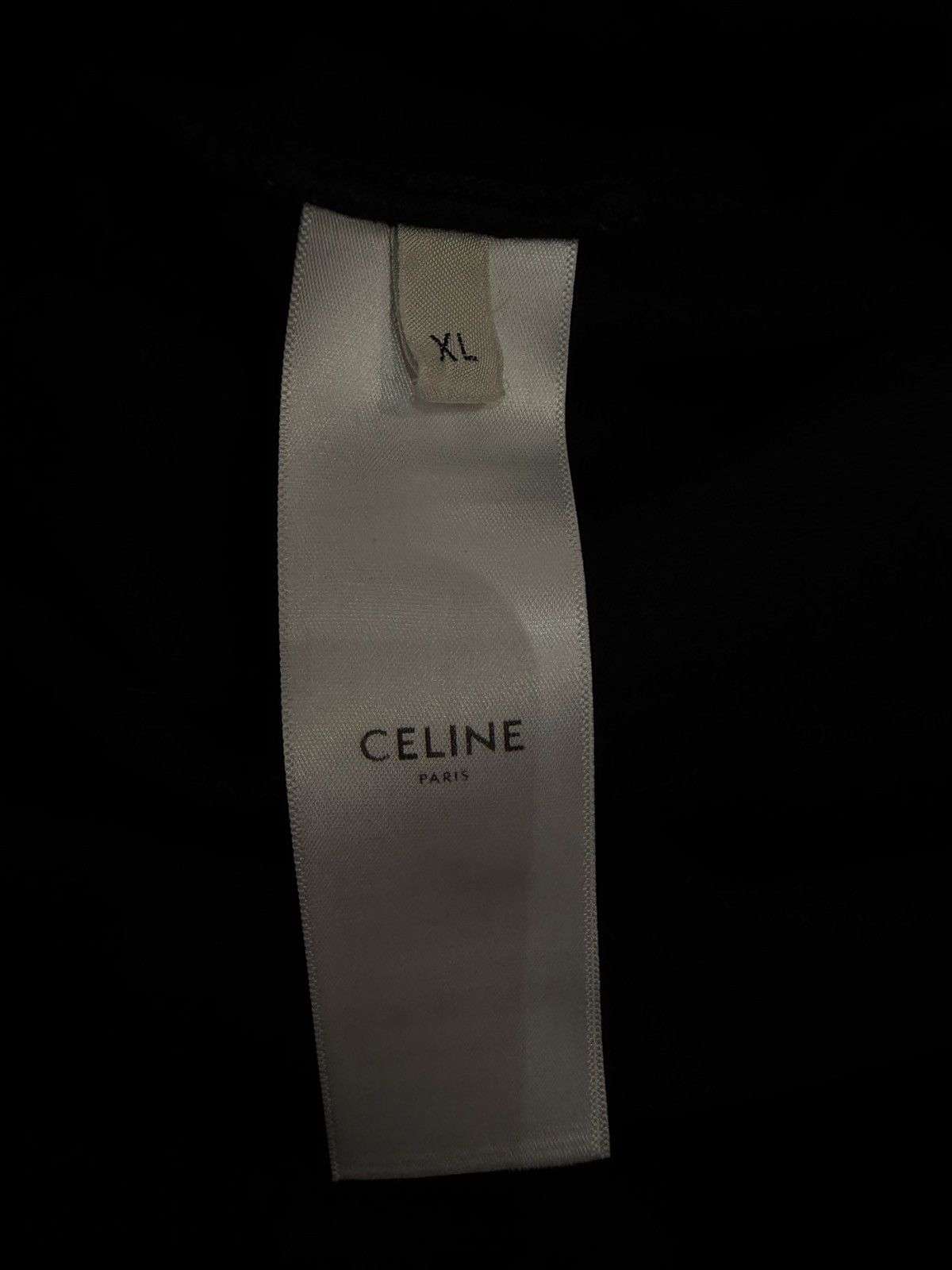 Celine Size XL - Celine Loose Cotton Tee Black Size US XL / EU 56 / 4 - 7 Thumbnail
