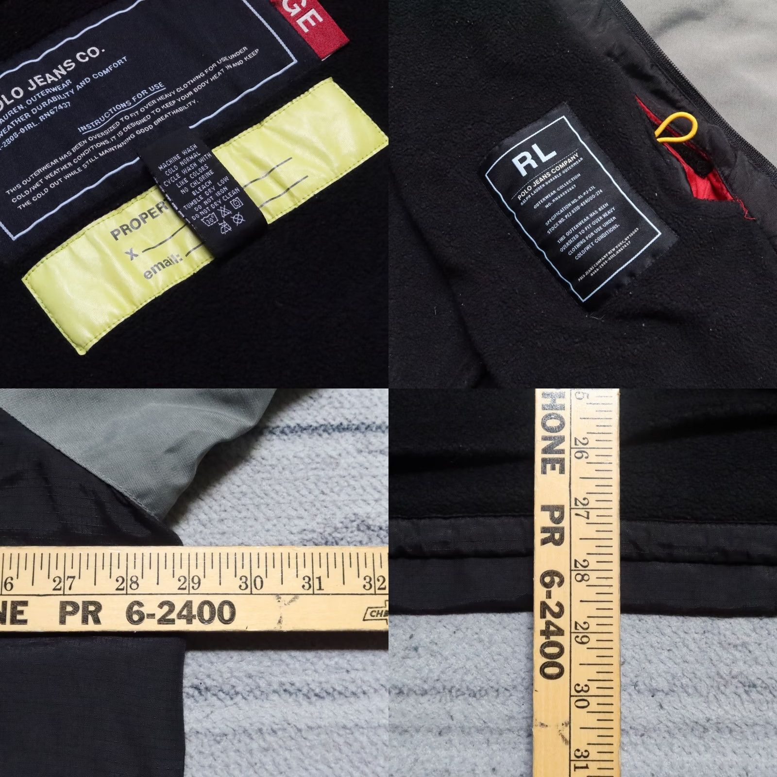 Vintage VINTAGE Polo Jeans Co Parka Jacket Mens L Black Nylon Jacket Parka Size US L / EU 52-54 / 3 - 9 Thumbnail
