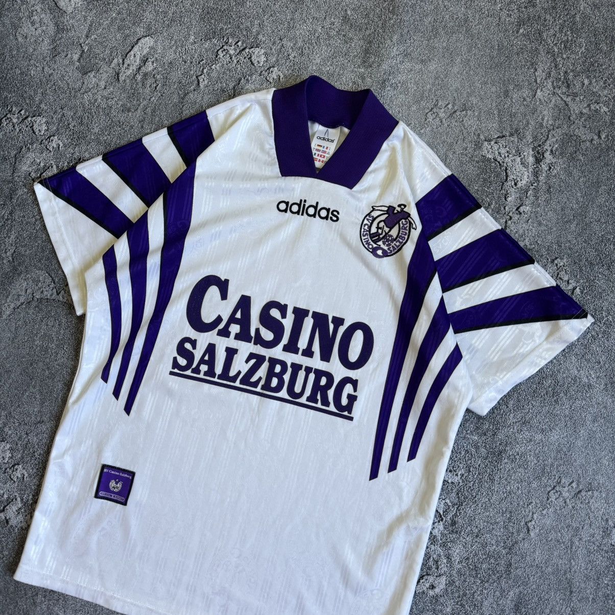 Adidas Vintage Salzburg 1994 1995 Adidas Equipment Football Shirt Size US S / EU 44-46 / 1 - 2 Thumbnail