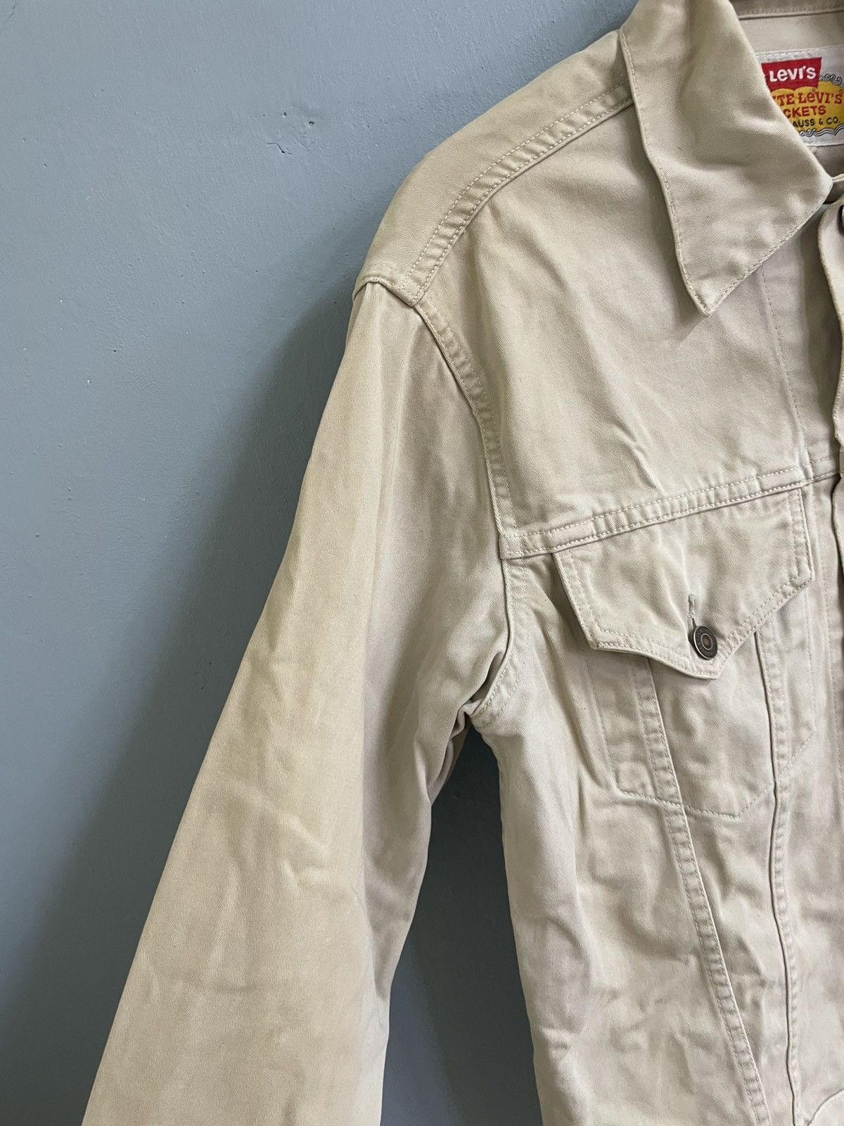 Levi's Vintage 90s White Levi’s Jackets tracker jacket Size US M / EU 48-50 / 2 - 5 Thumbnail